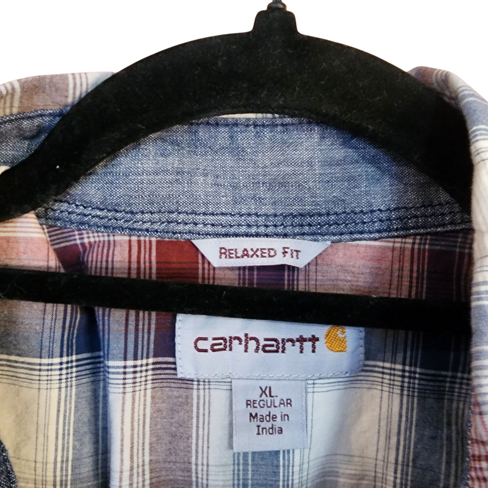 Carhartt Carhartt Shirt Plaid Relaxed Fit Short Sleeve Button Up Mens Size US XL / EU 56 / 4 - 3 Thumbnail
