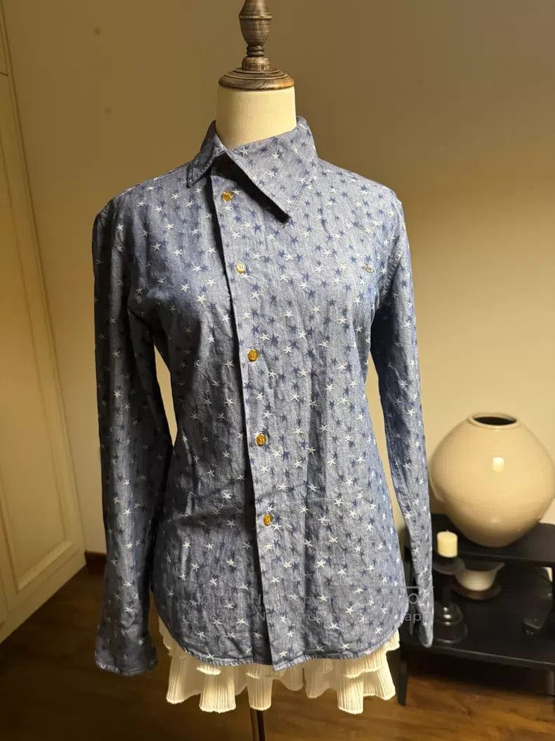Vivienne Westwood Vivienne Westwood Asymmetric collar and lapel star denim s Size M / US 6-8 / IT 42-44 - 1 Thumbnail