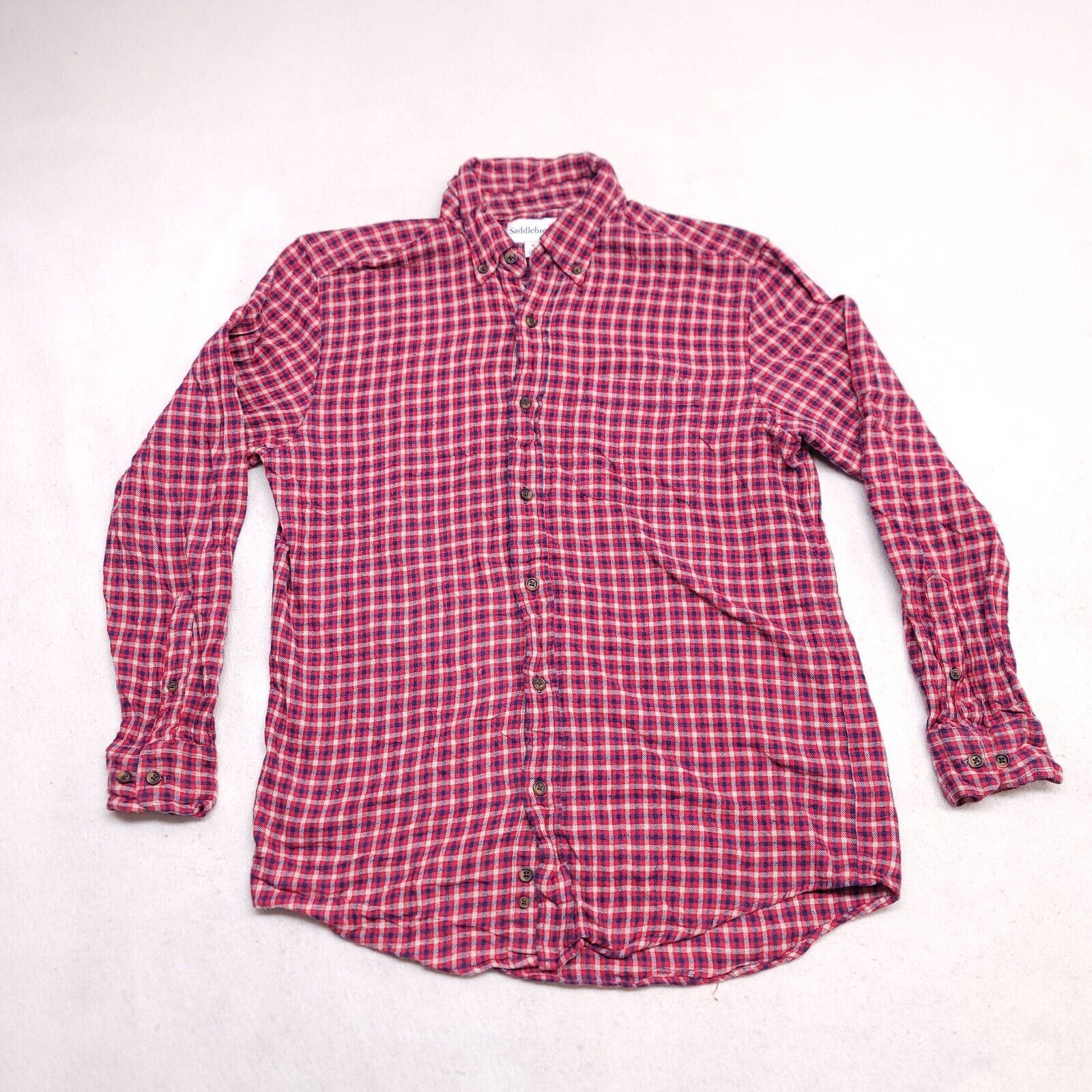 Saddlebred Saddlebred Tartan Flannel Button Up Shirt Mens Size Medium M Size US M / EU 48-50 / 2 - 2 Thumbnail