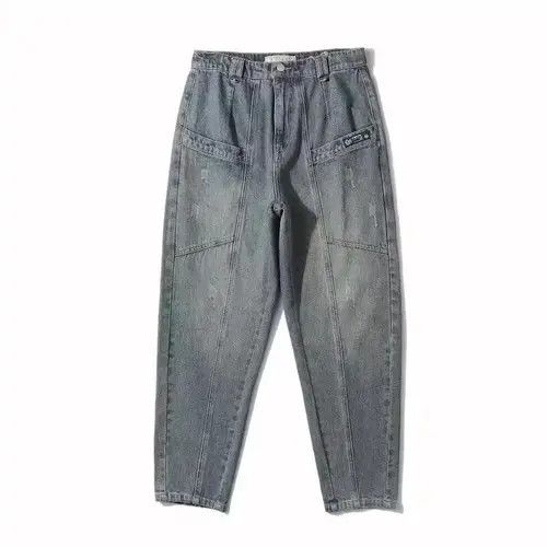Japanese Brand × Jean 21SS Indigo Union Japan Blue Washed Denim Worker Pants Size US 32 / EU 48 - 2 Thumbnail