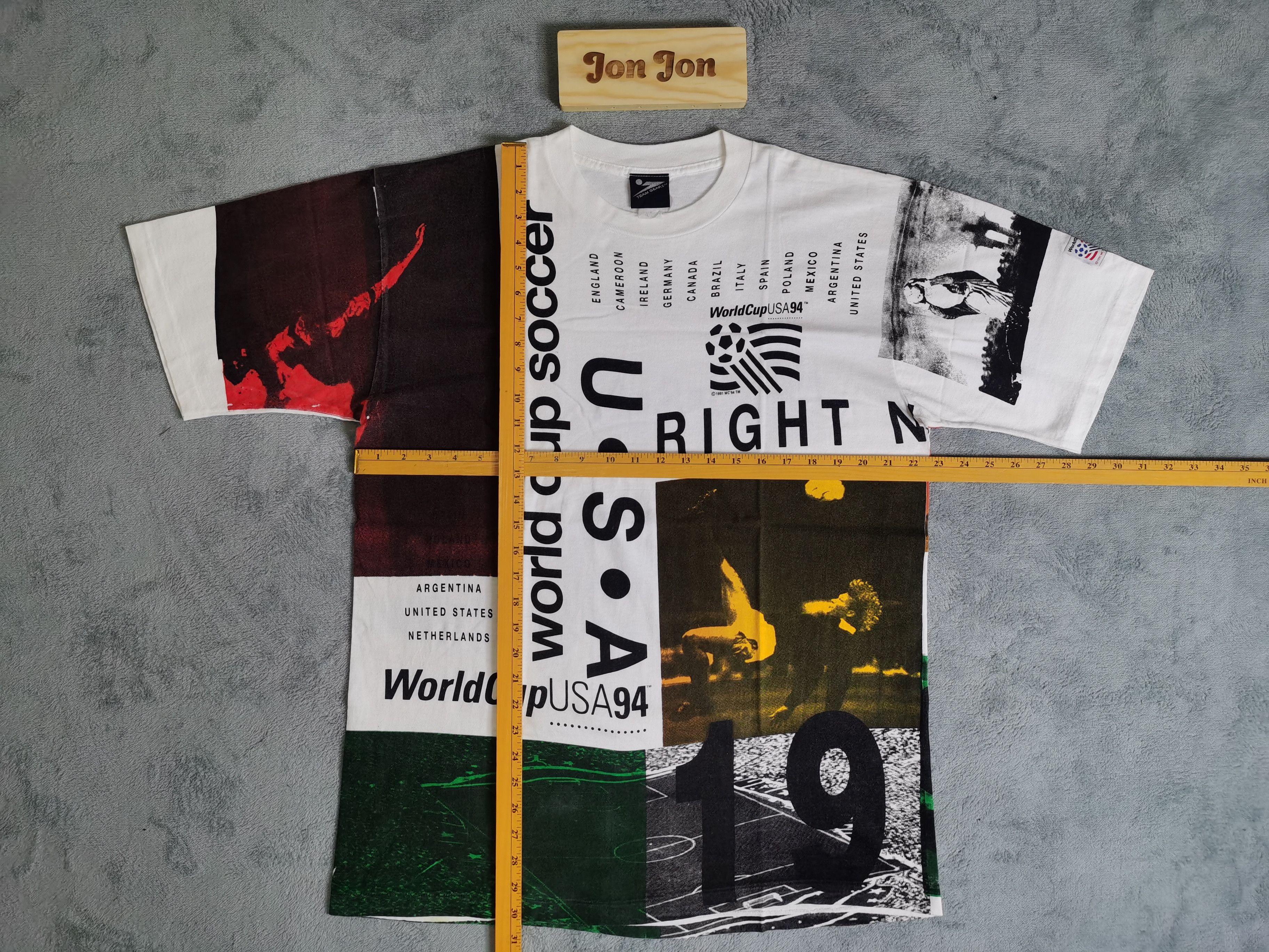 Vintage Vintage Team Gear Dated 1991 WC94 WORLD CUP USA AOP Size US XL / EU 56 / 4 - 3 Thumbnail