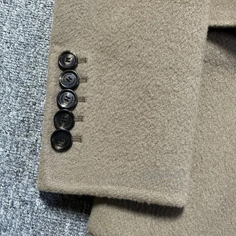 Burberry Burberry Long Cashmere Coat in Khaki. Size M / US 6-8 / IT 42-44 - 2 Thumbnail