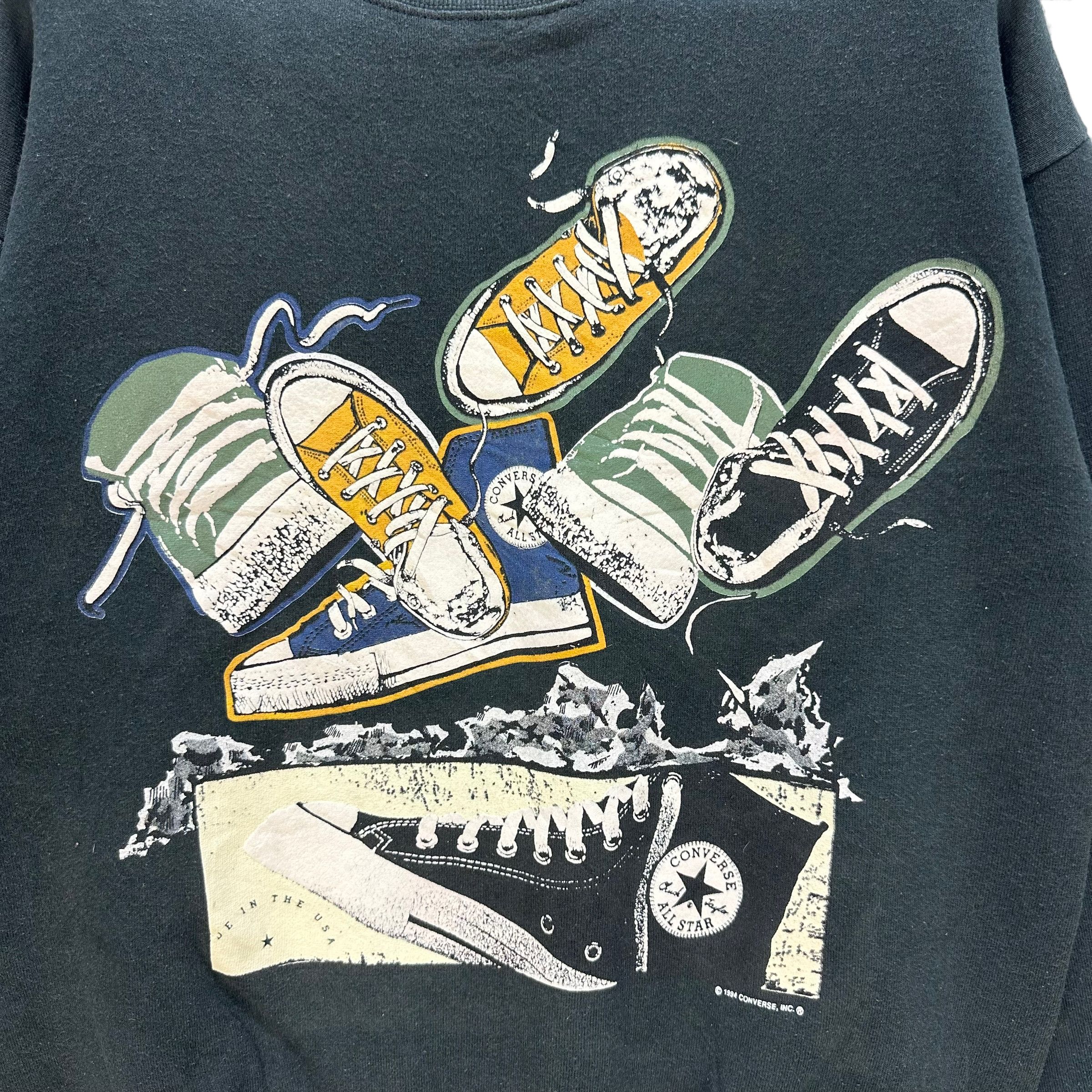 Converse 94's CONVERSE VINTAGE SHOES GRAPHIC SWEATSHIRTS #7994-71 Size US L / EU 52-54 / 3 - 3 Thumbnail