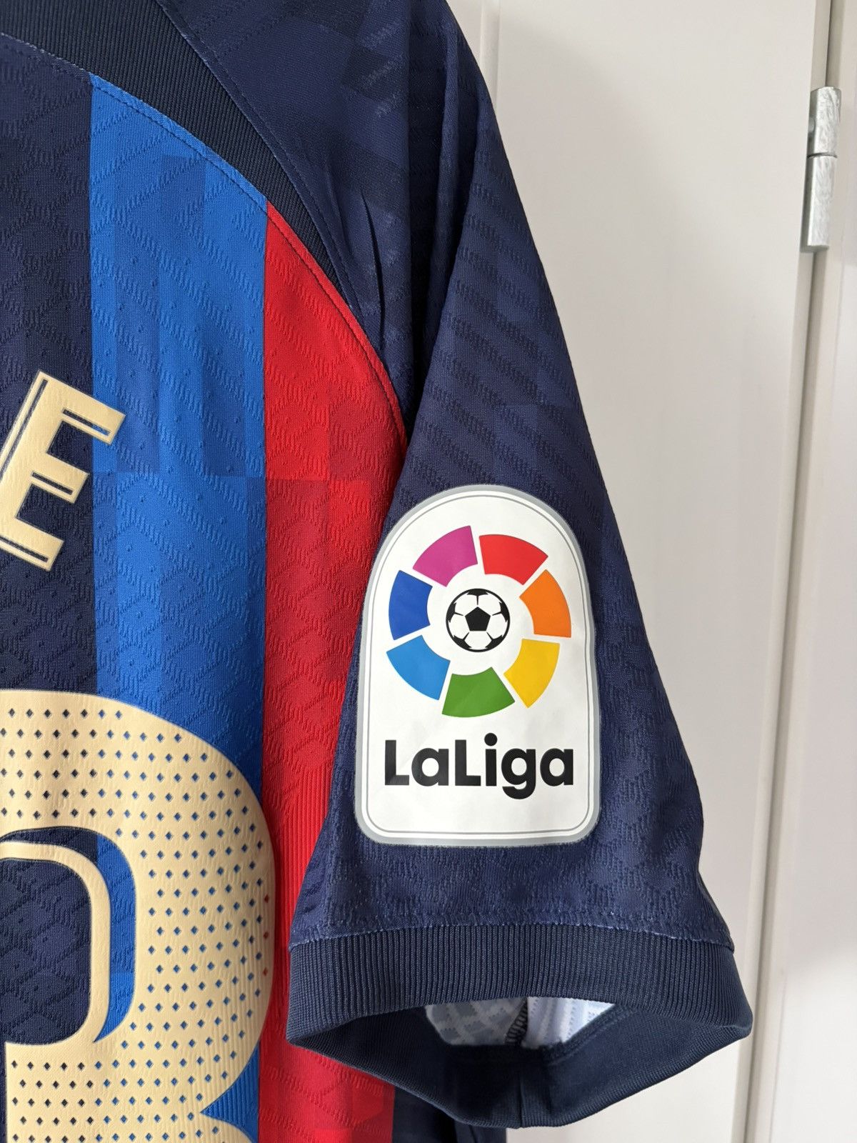 Barcelona nike 2022/2023 domowa Kounde wersja meczowa — zdjęcie 3