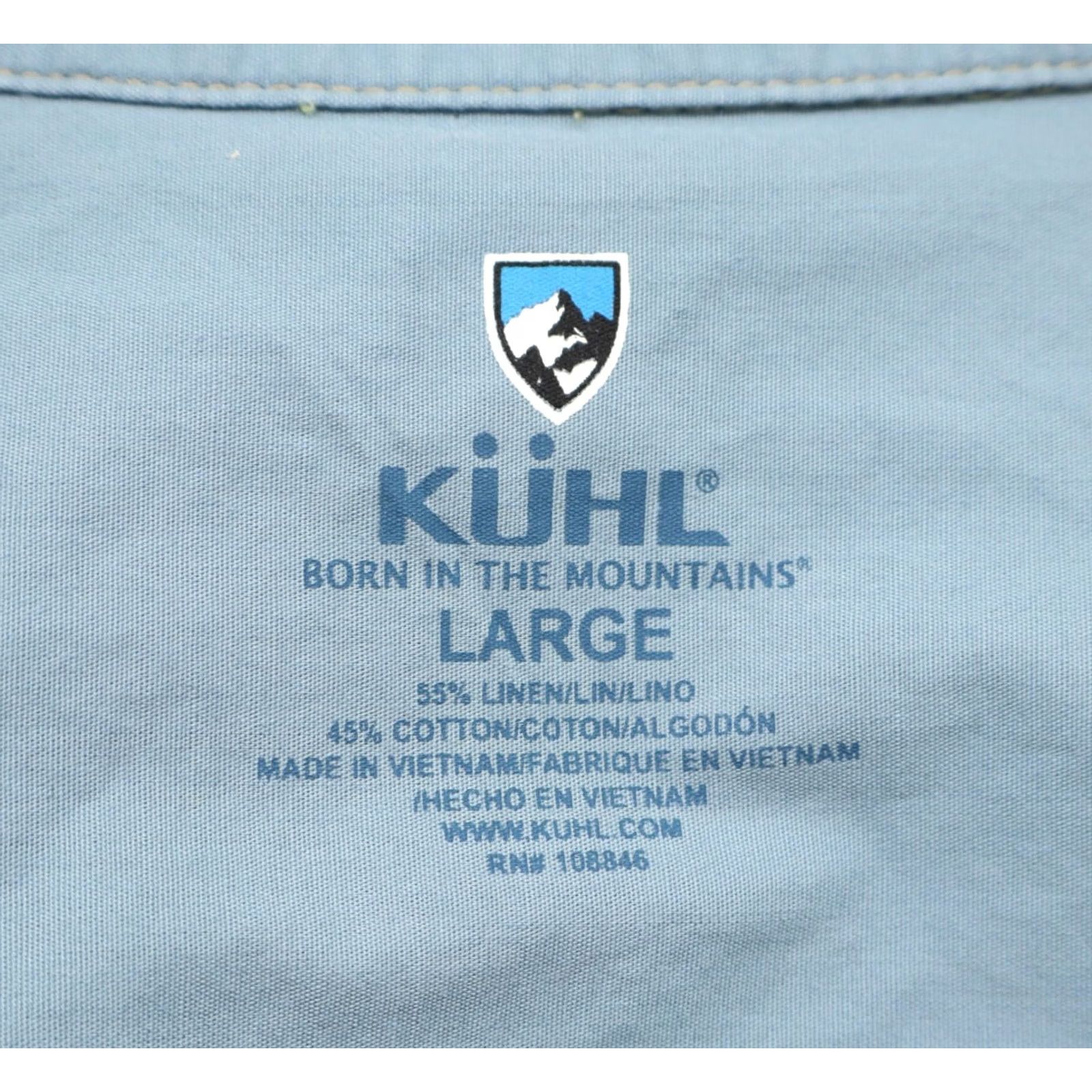 Vintage Kuhl Shirt Outdoor Plaid L Yellow Cotton/Linen Short Sleeve Button-Up Mens Size US L / EU 52-54 / 3 - 3 Thumbnail