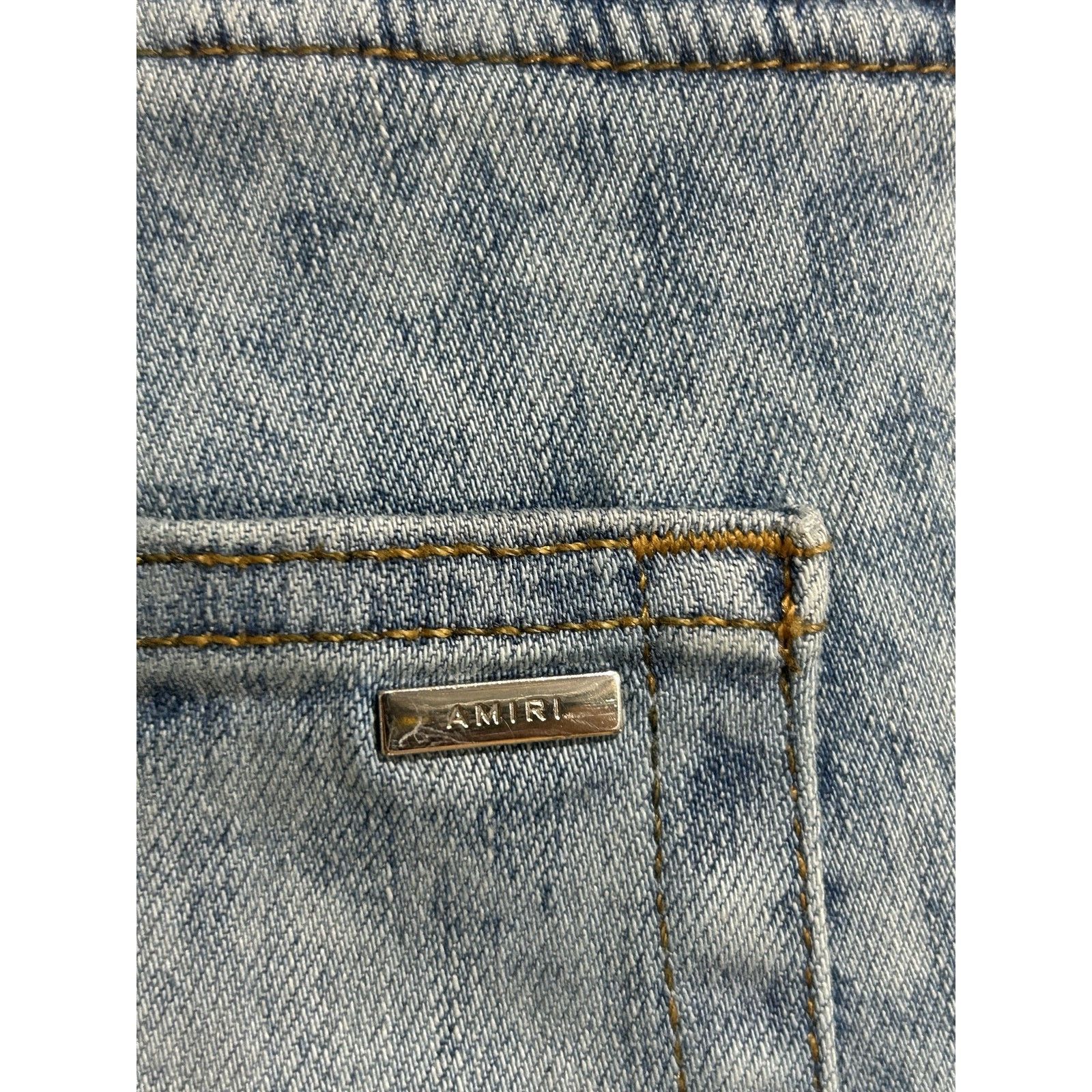 Amiri AMIRI PLAYBOI LASER JEANS SIZE 38 PREOWNED Size US 38 / EU 54 - 5 Thumbnail