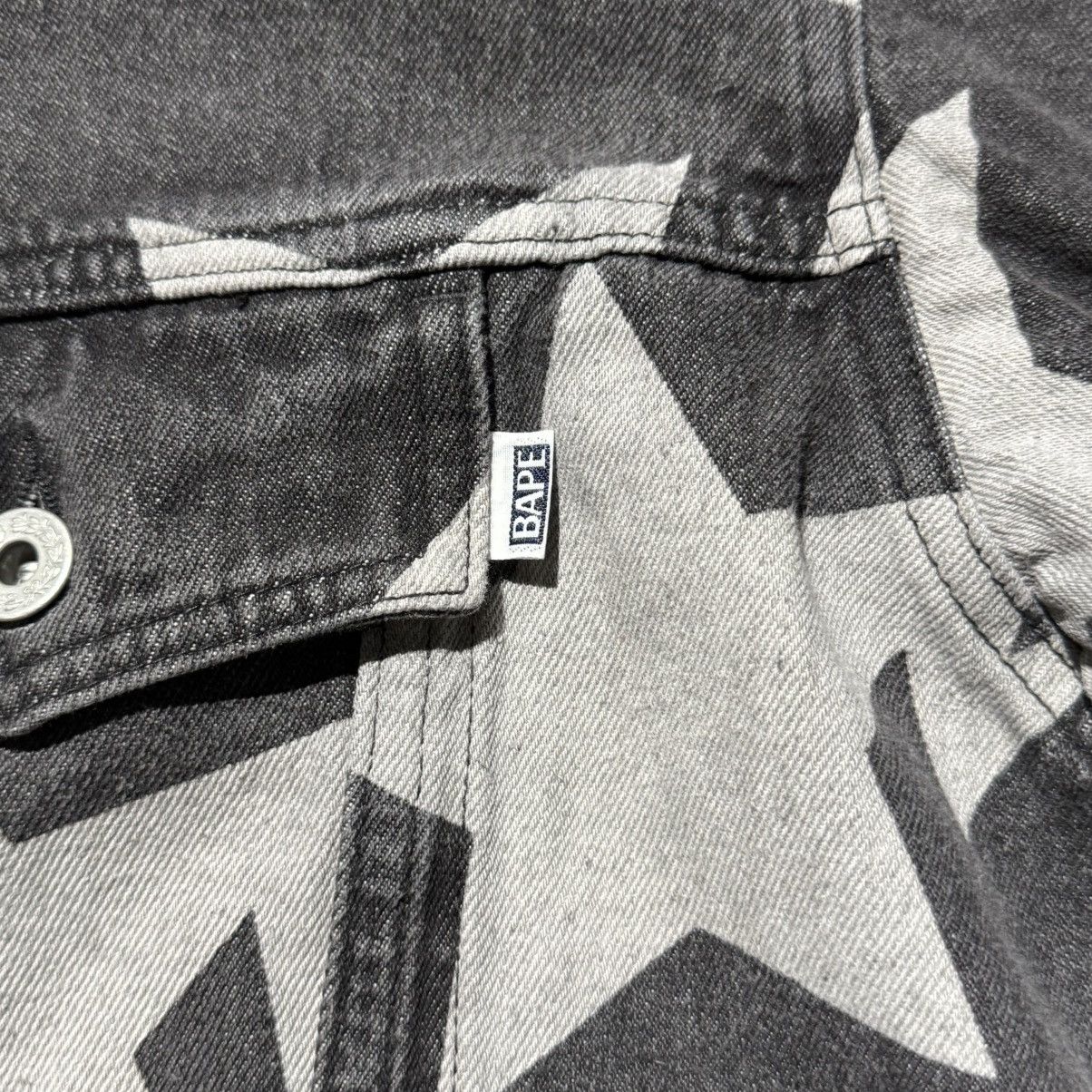 Bape 2022 BAPE STA Pattern Loose Fit Denim Jacket Size US L / EU 52-54 / 3 - 4 Thumbnail