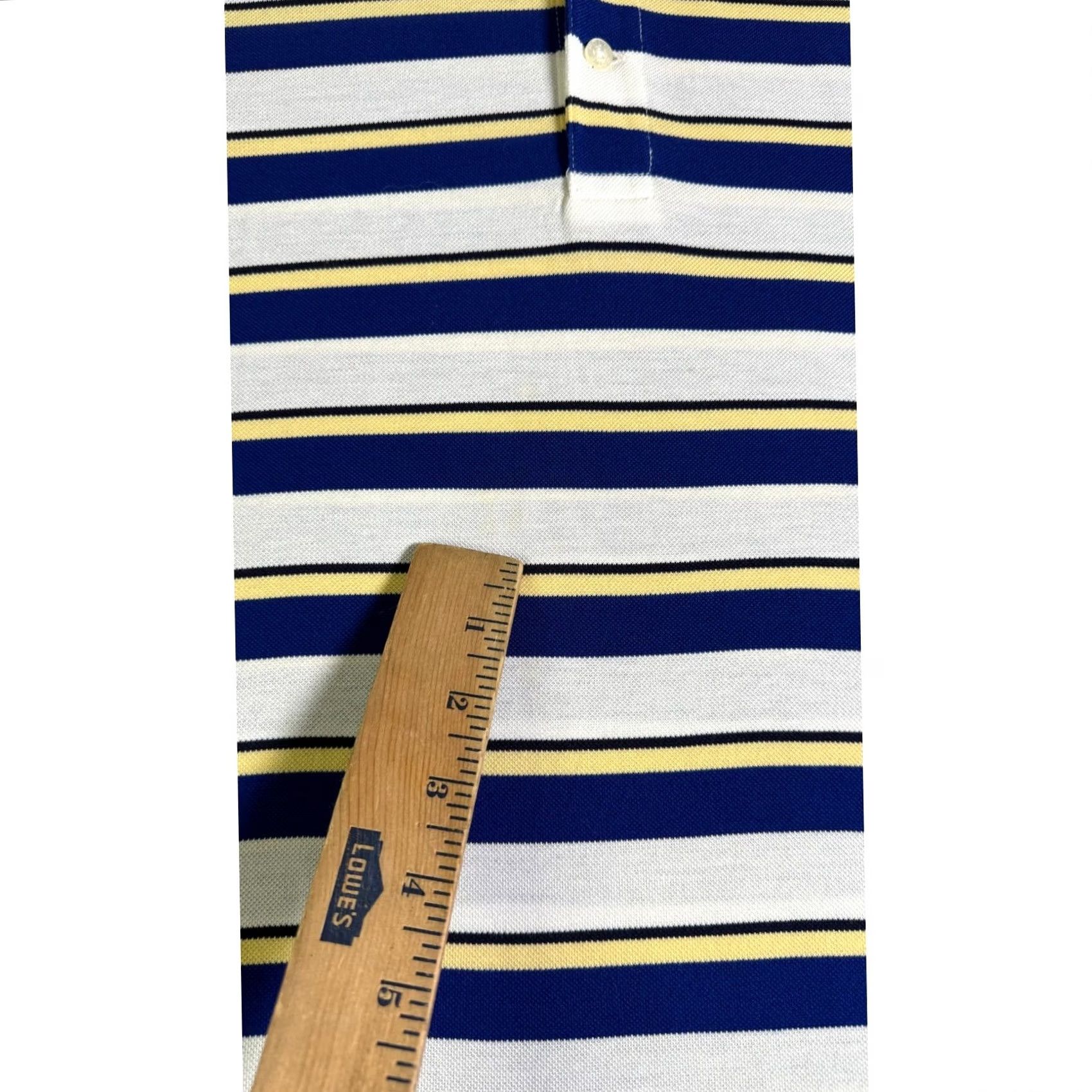 Polo Ralph Lauren Polo Ralph Lauren Polo Shirt Striped Blue Yellow Classic Golf Shirt Men L Size US L / EU 52-54 / 3 - 5 Thumbnail