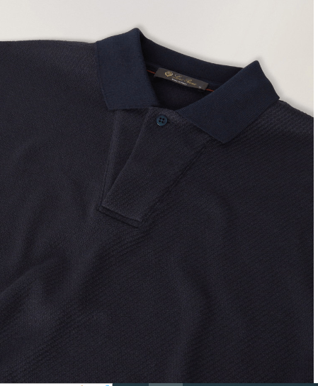 Loro Piana o1srvl11e0424 Polo Open T-Shirts in Navy Size US L / EU 52-54 / 3 - 3 Thumbnail