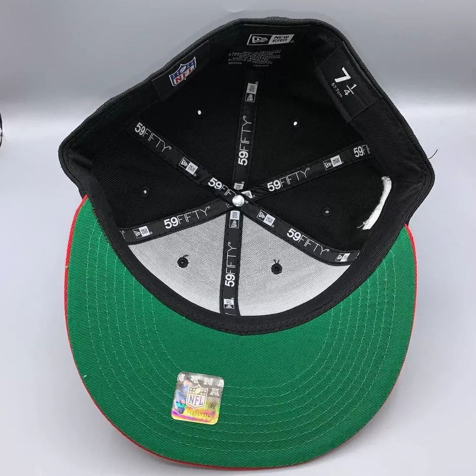 New Era Atlanta Falcons Hat Men 7 1/4 59Fifty New Era NFL Fitted Cap Size ONE SIZE - 6 Thumbnail