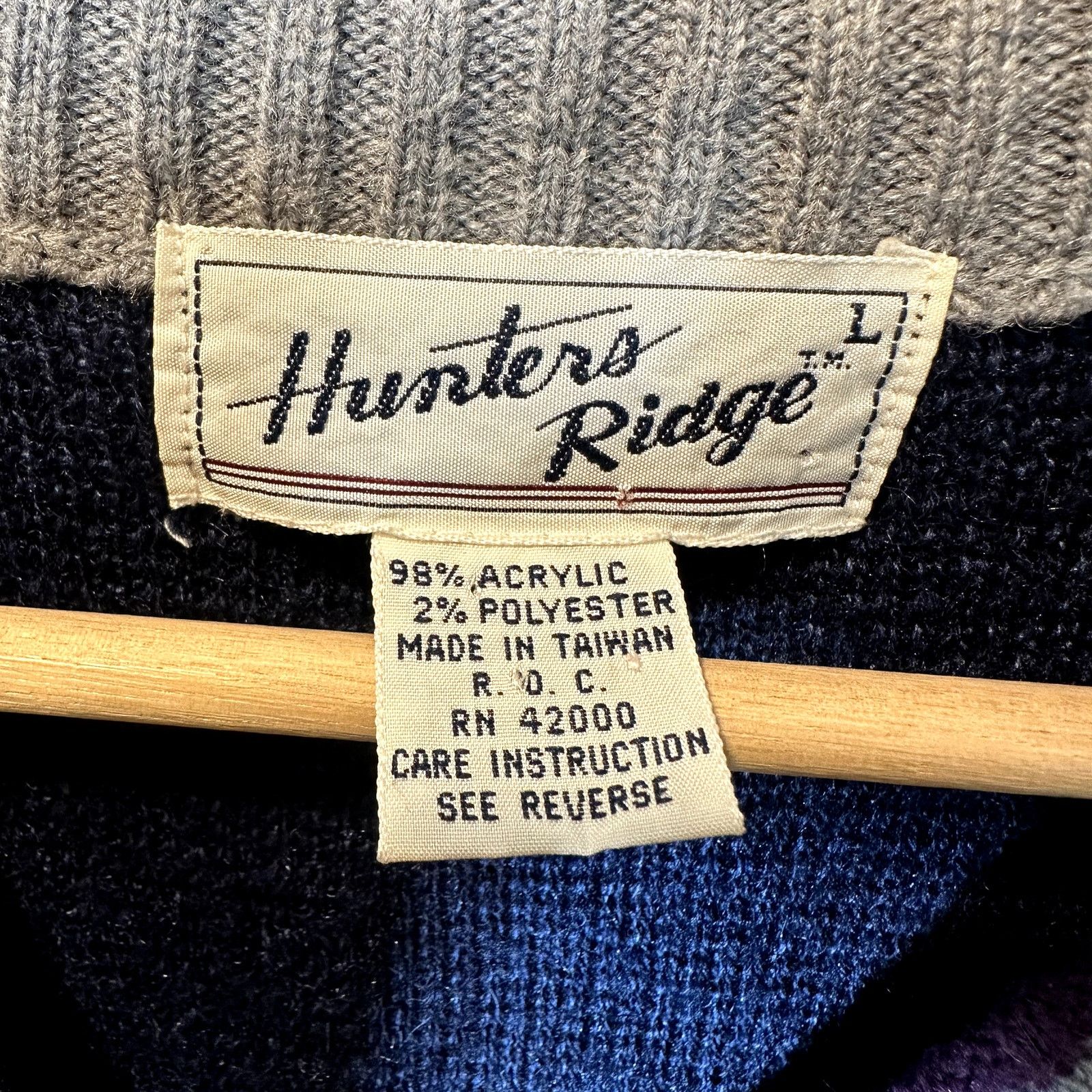 Other Vintage 80s Hunters Ridge Sweater Vest L Large Men's Stripe Size US L / EU 52-54 / 3 - 5 Thumbnail