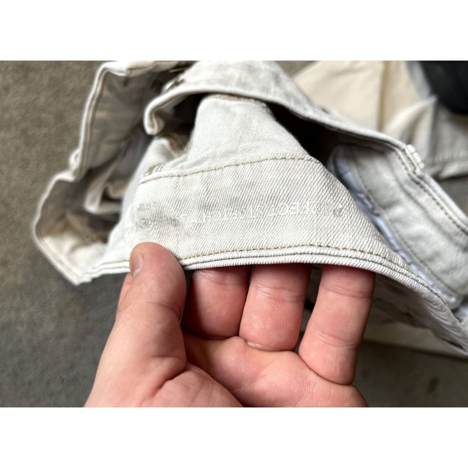 Vintage Chicos Perfect Stretch Girlfriend Slim Leg Ankle Jeans 3 Tan Comfort Shaping fit Size 40" / US 18 - 5 Thumbnail