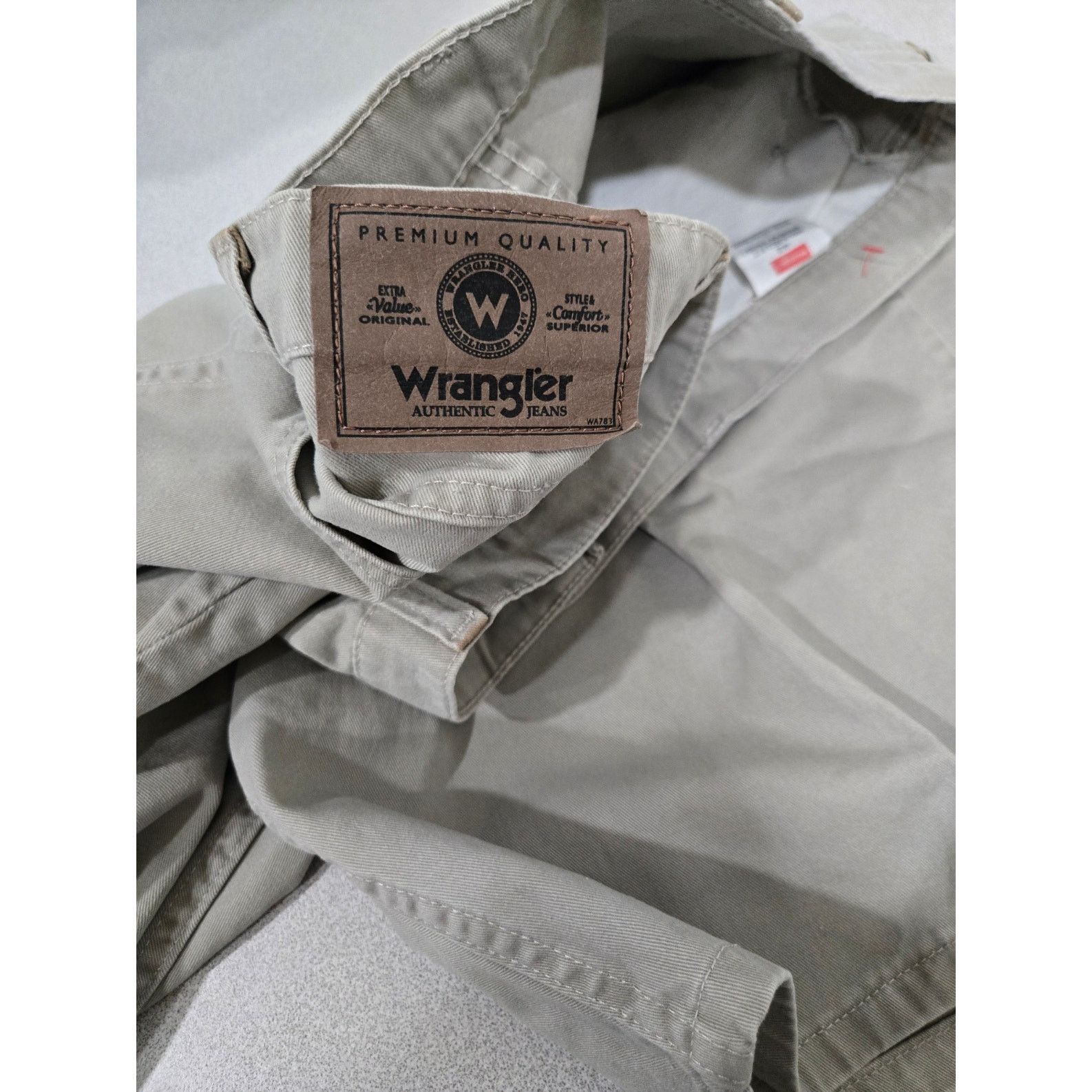 Wrangler Wrangler Tan Men's Jean Shorts 42 Relaxed Fit Lightweight Size US 42 / EU 58 - 3 Thumbnail