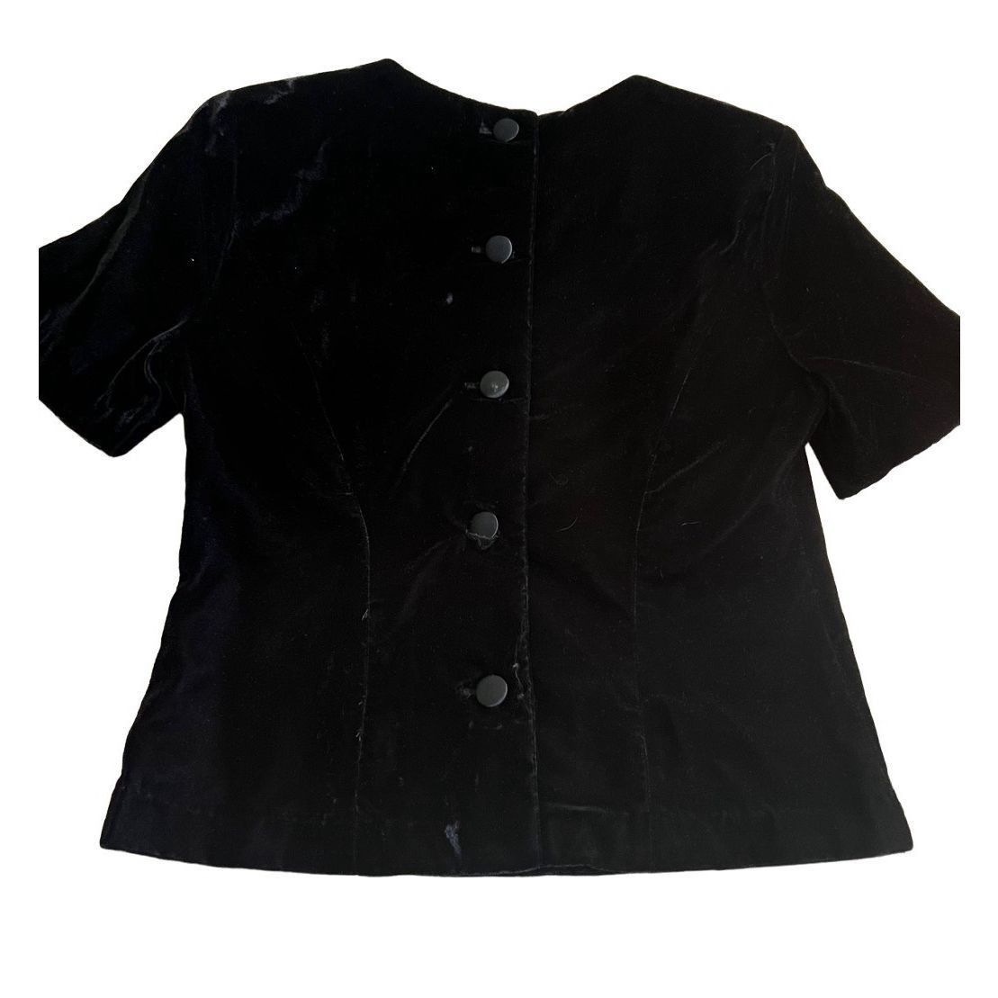 Vintage Women's Jessica Howard Black Velvet Skirt Suit Size 4 Size 27" / US 4 / IT 40 - 7 Thumbnail