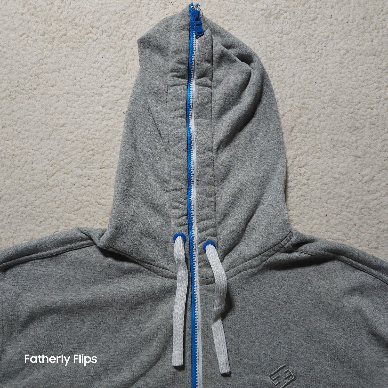 Enyce Vintage ENYCE 3XL Zip Up Hoodie Gray Blue Y2K Streetwear Size US XXL / EU 58 / 5 - 2 Thumbnail