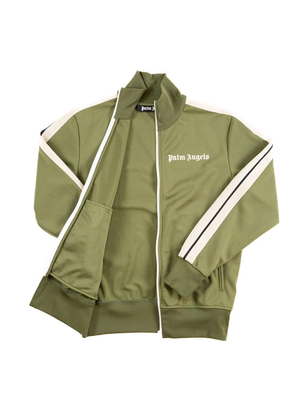 Palm Angels Palm Angels Mens Military White Track Jacket Small Green Size US S / EU 44-46 / 1 - 1 Thumbnail