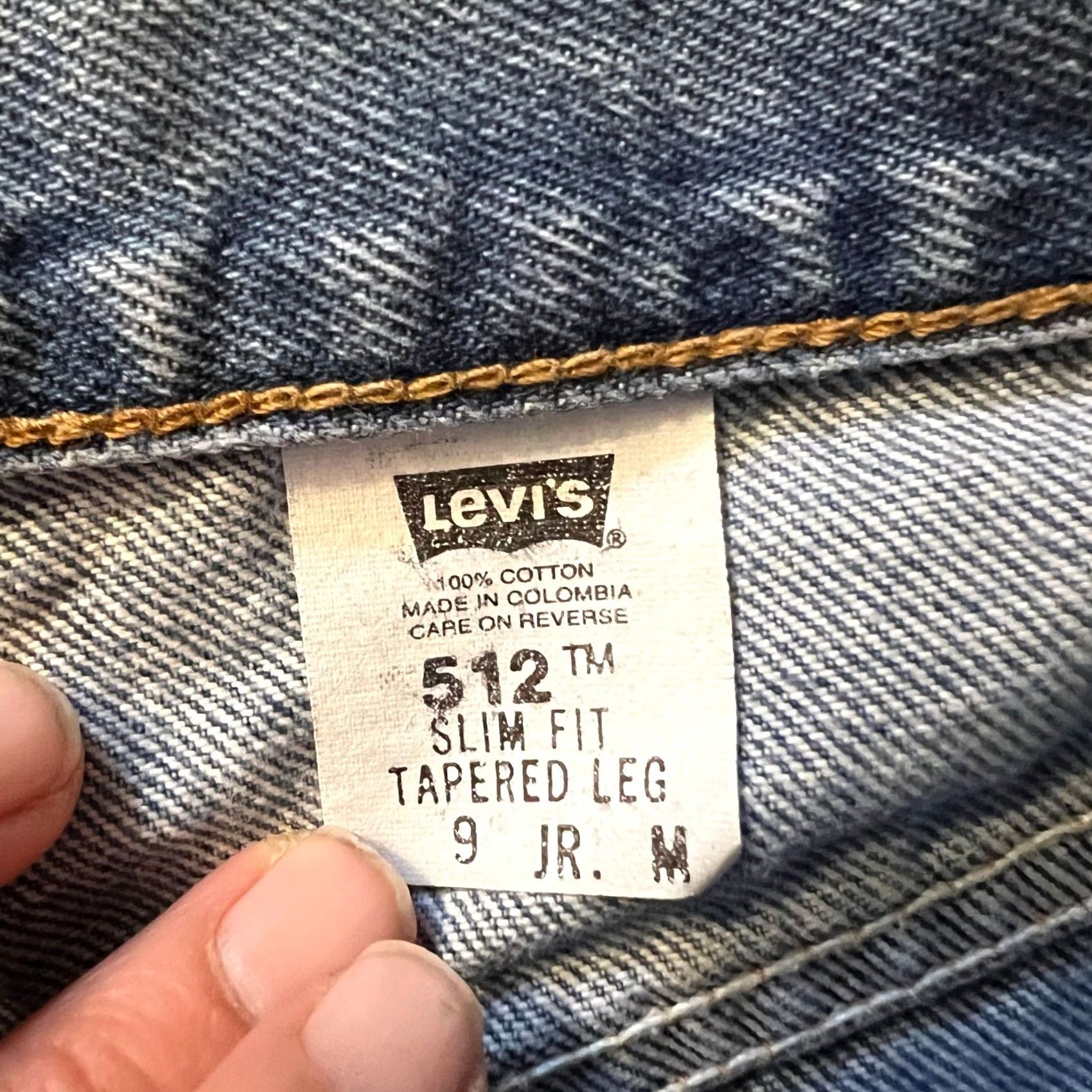 Levi's VINTAGE Levi Jeans 512 Womens 9 Slim Straight Denim Pants High Rise Mom Blue 9 Juniors Teens Slim Straight Retro Ankle Womens Jeans 9 Size 30" / US 8 / IT 44 - 5 Thumbnail