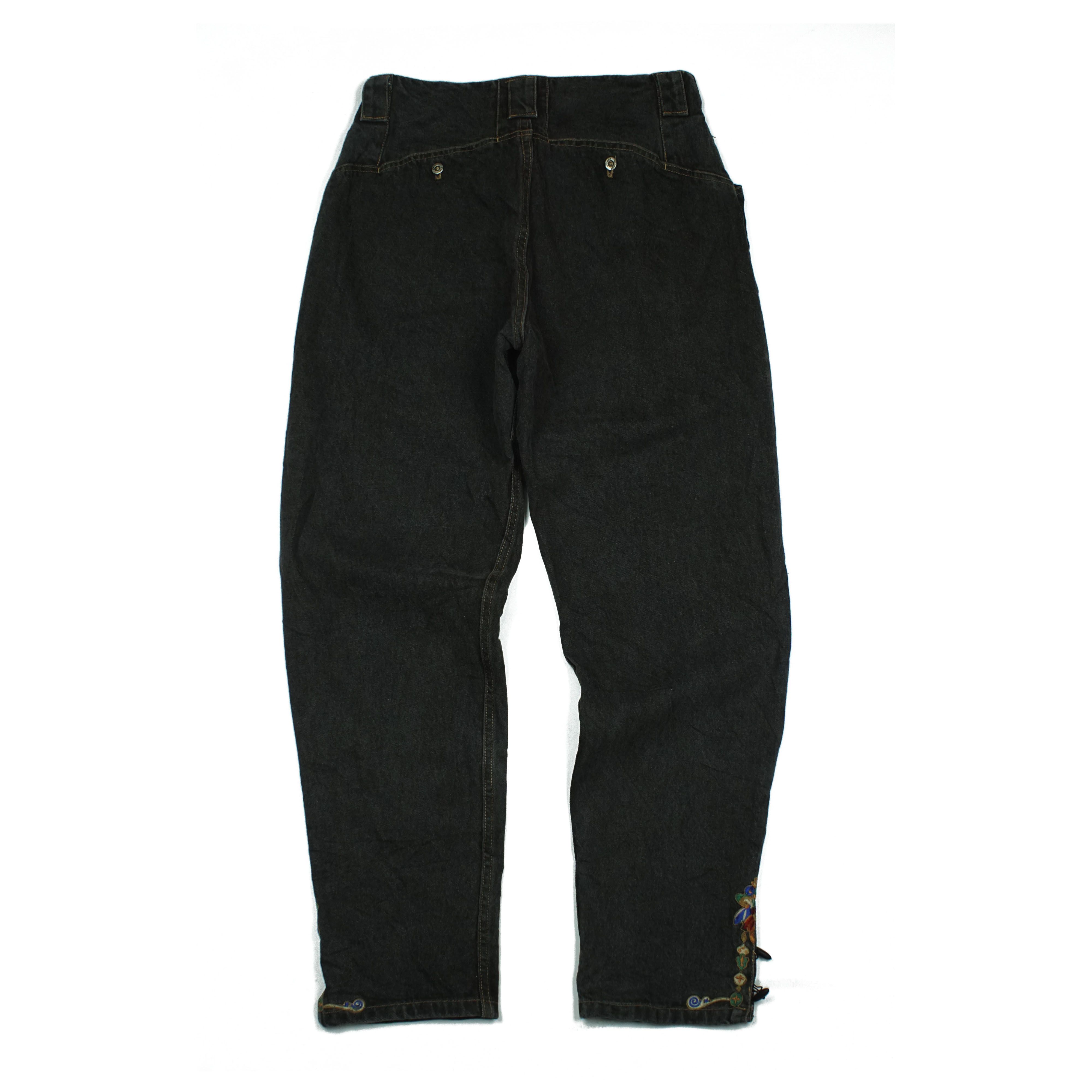 Yoshiyuki Konishi Ficce Uomo by Yoshiyuki Konishi Embroidered Pants Size US 31 - 6 Thumbnail