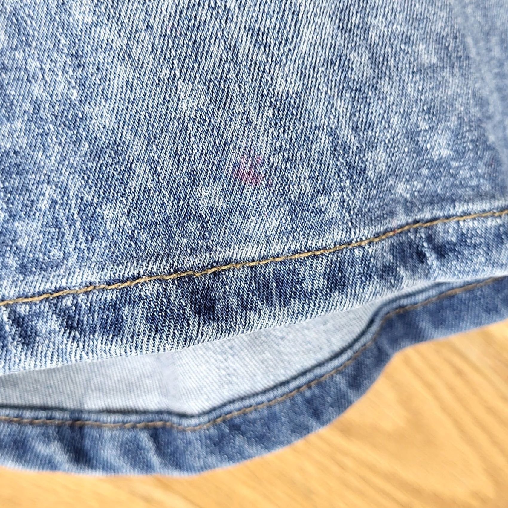 Chaps Chaps Denim Shorts Women 12 Bermuda Stretch Pockets Blue Star Print Medium Wash Casual Size 34" / US 12 / IT 48 - 6 Thumbnail