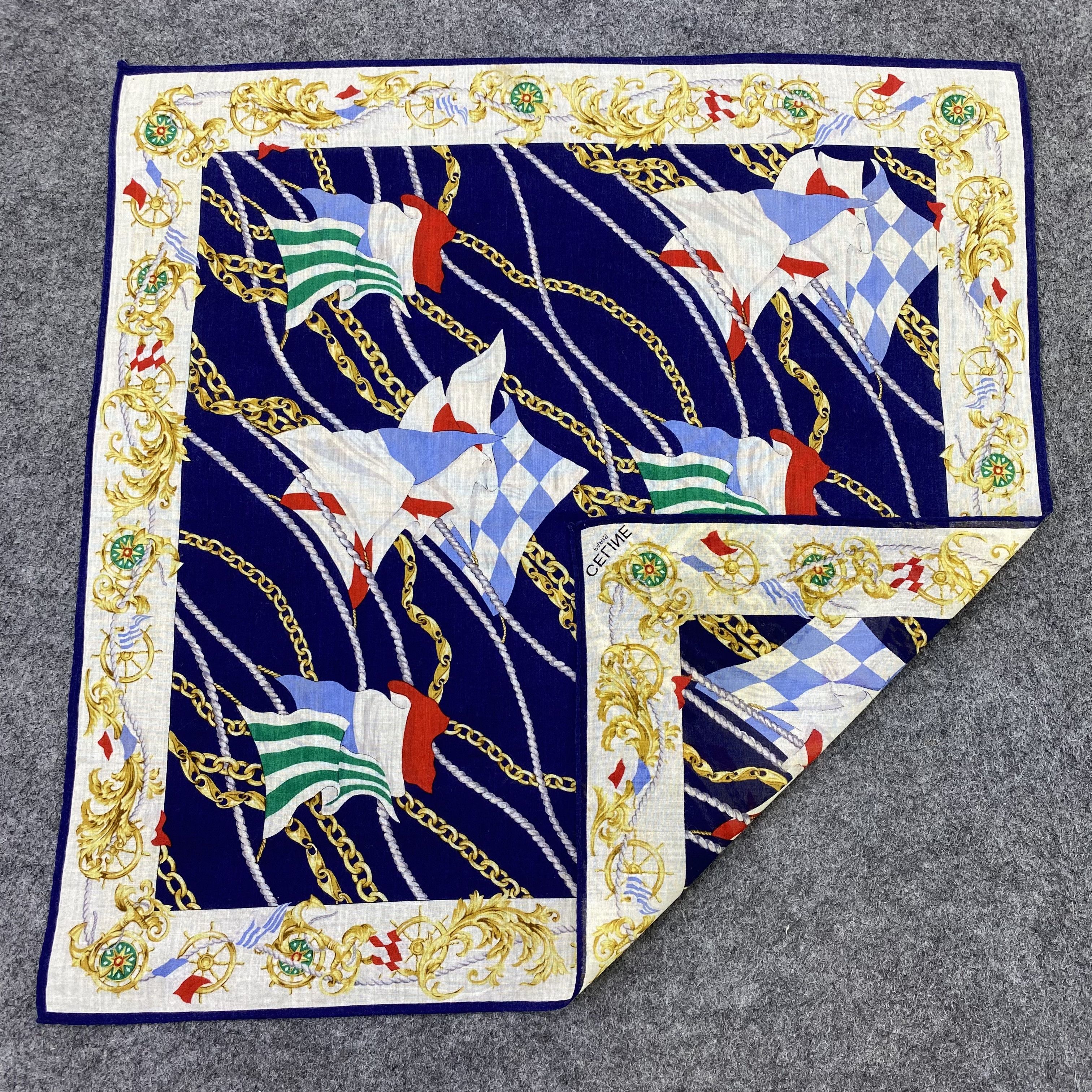 Celine Celine Handkerchief Neckerchief Bandana-B1709 Size ONE SIZE - 5 Thumbnail