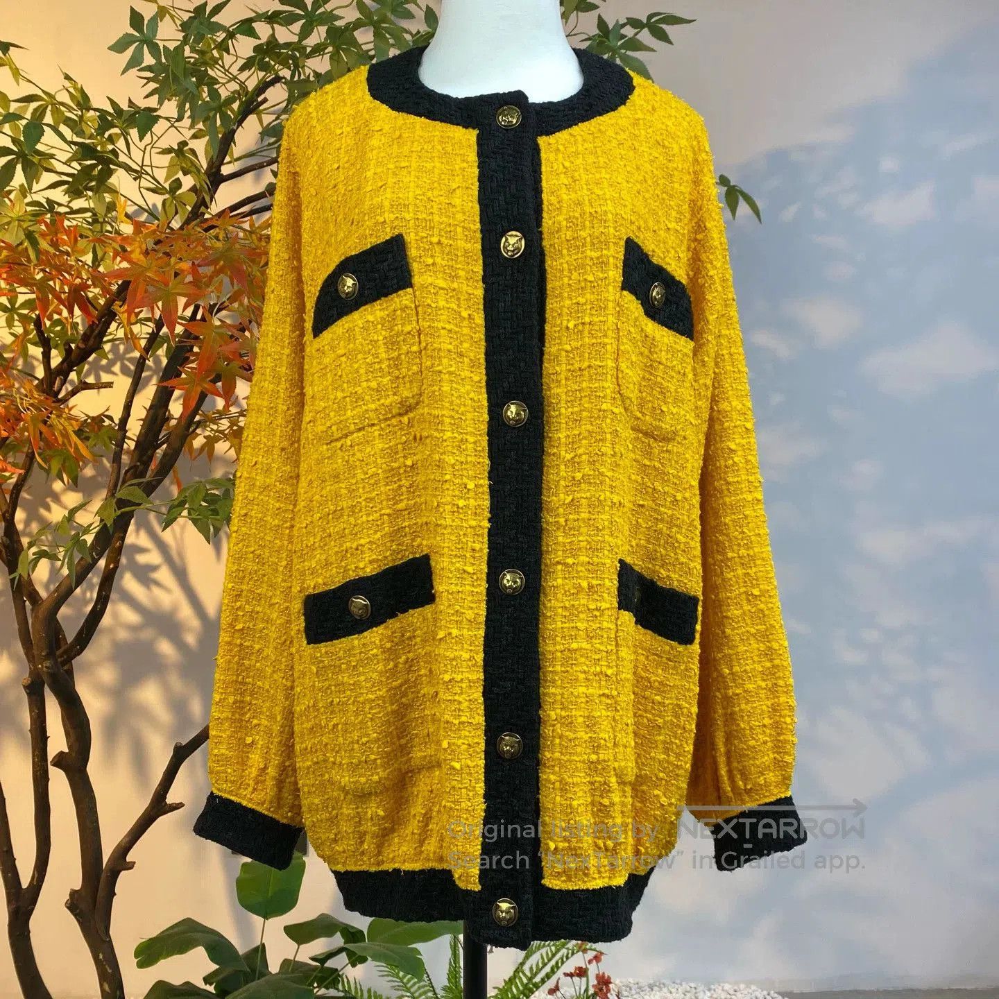 Gucci Gucci Yellow Tweed Chanel. Size S / US 4 / IT 40 - 1 Thumbnail