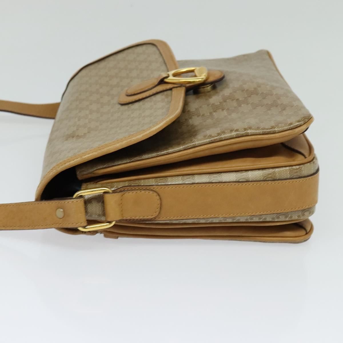 Celine CELINE Macadam Canvas Shoulder Bag Pvc Brown Gold Size ONE SIZE - 4 Thumbnail