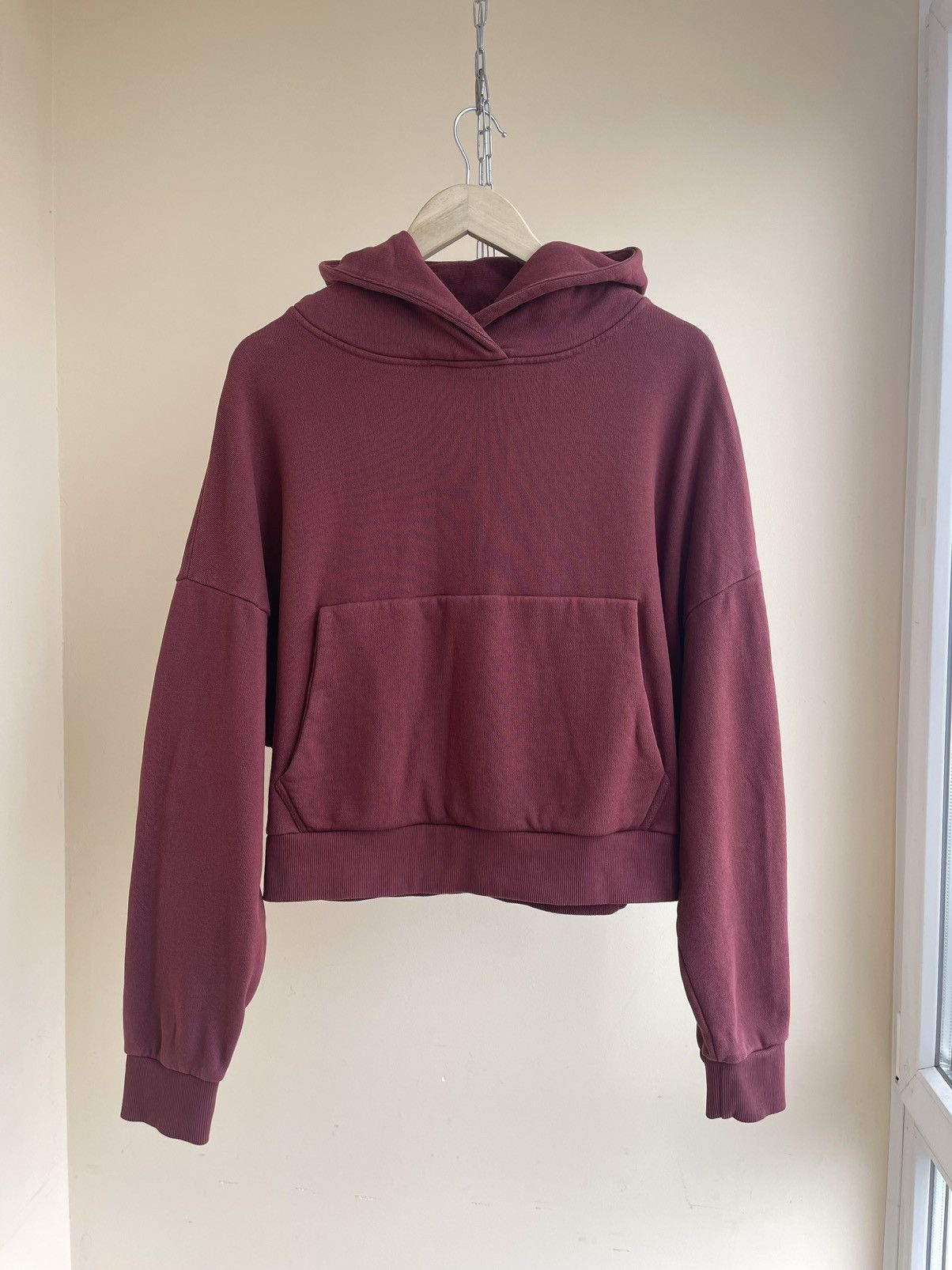 Entire Studios Cropped Oversized Boxy Washed Heavy Sweat Pullover Hoodie Size US XXS / EU 40 - 1 Thumbnail
