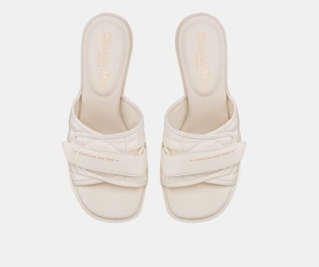 o1w1db11024 Evolution Heeled Slides in White