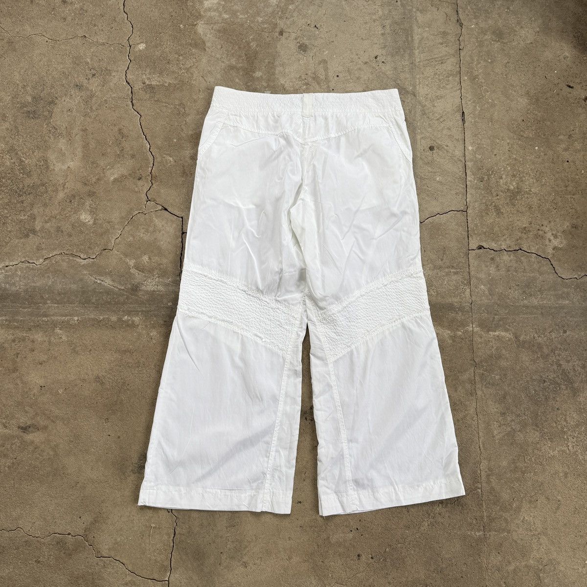 Versace × Vintage Vintage Versace Sport White Nylon Track Bridge Pants Size 32" / US 10 / IT 46 - 2 Thumbnail