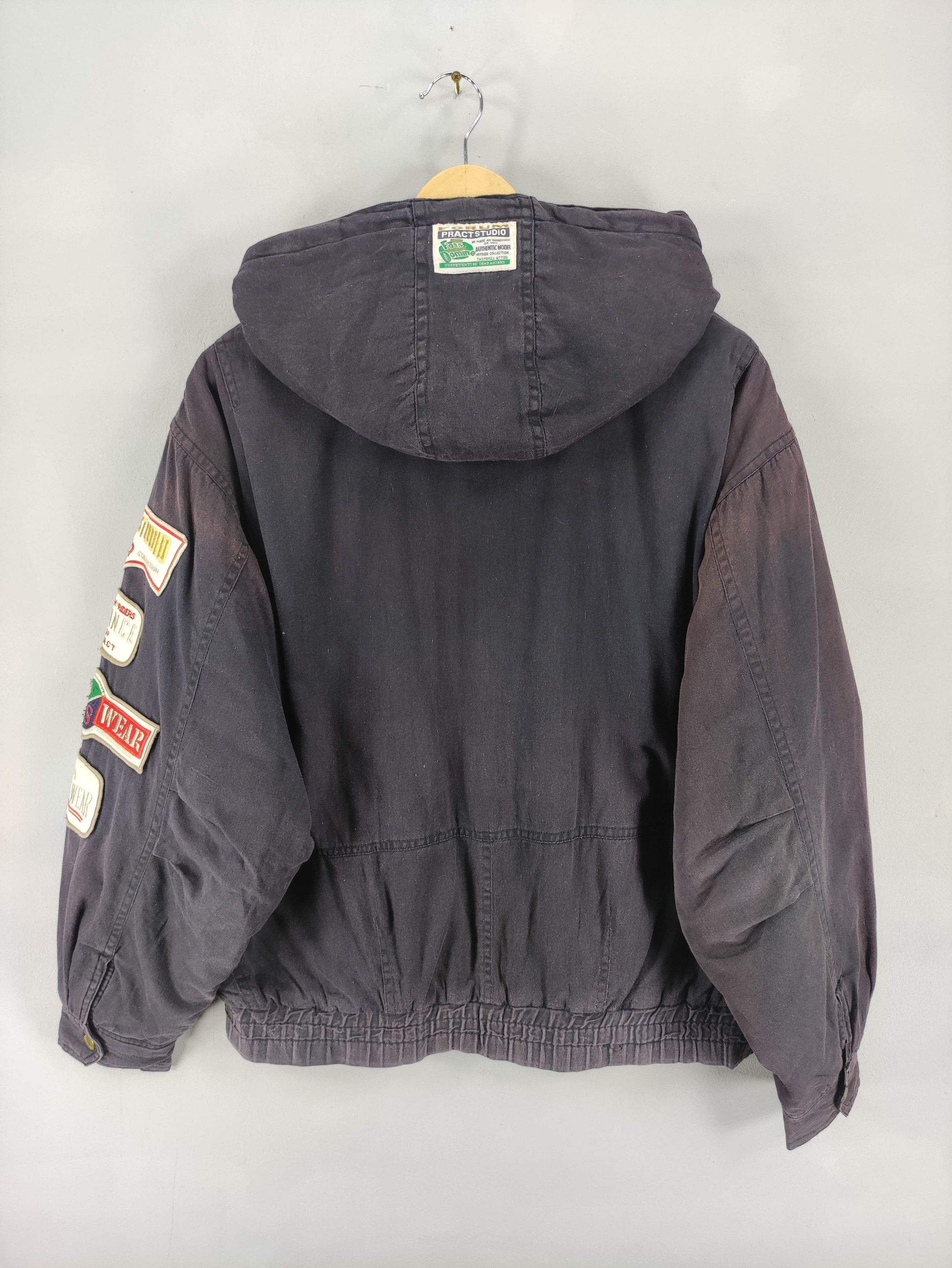 Vintage Vintage Pract Studio Patch Faded Jacket Hoodie Zipper Size US L / EU 52-54 / 3 - 15 Thumbnail