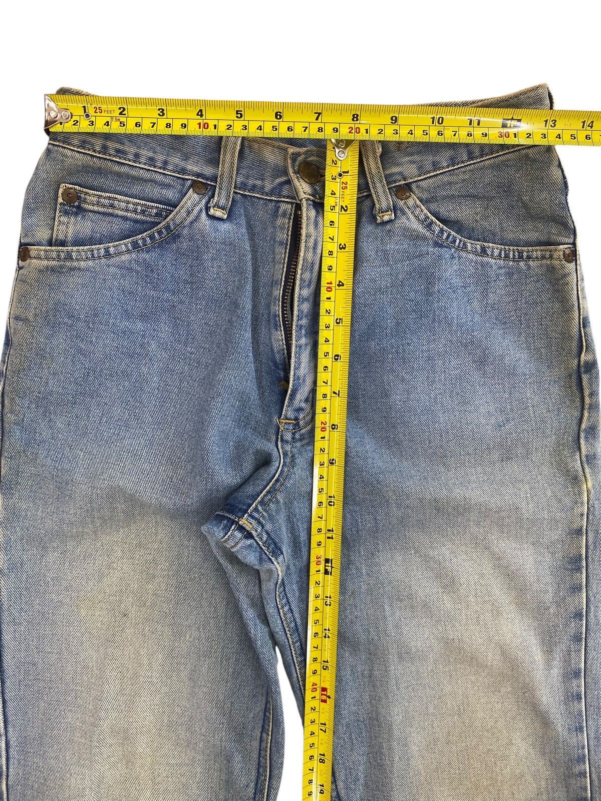 Lee Lee Faded Blue Wash Style Straight Cut Jean Size US 26 / EU 42 - 9 Thumbnail