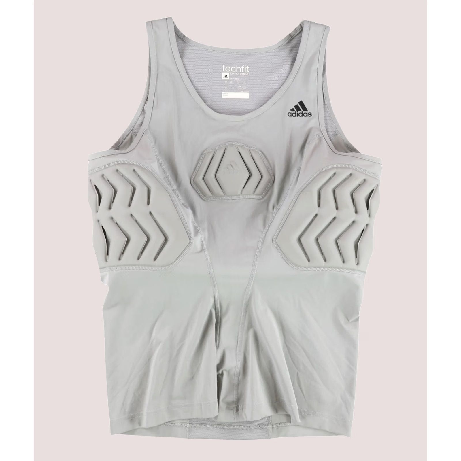 Adidas Adidas Mens Tank Top - Padded Compression, Gray, Big & Tall LT, Sleeveless, Basketball, Sports Logo Size US L / EU 52-54 / 3 - 1 Preview