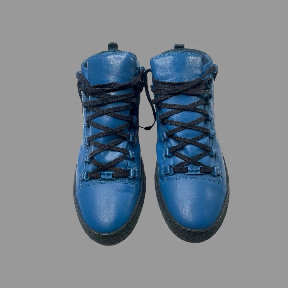 Balenciaga Balenciaga Arena Blue 13 High Tops Suede Size US 13 / EU 46 - 4 Thumbnail