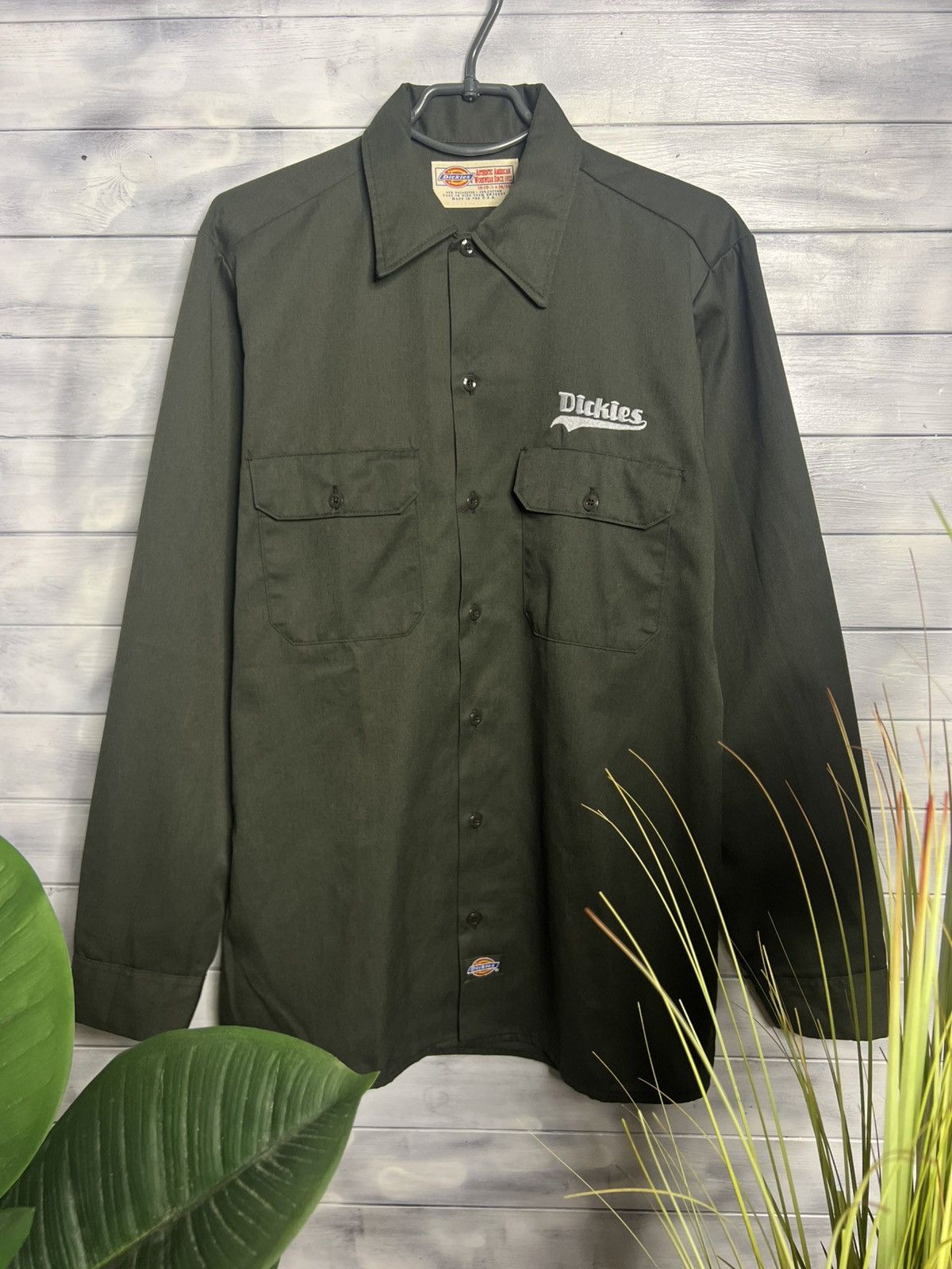 Vintage Rare Vintage Overshirt Dickies Workwear Made in USA Size US L / EU 52-54 / 3 - 1 Thumbnail
