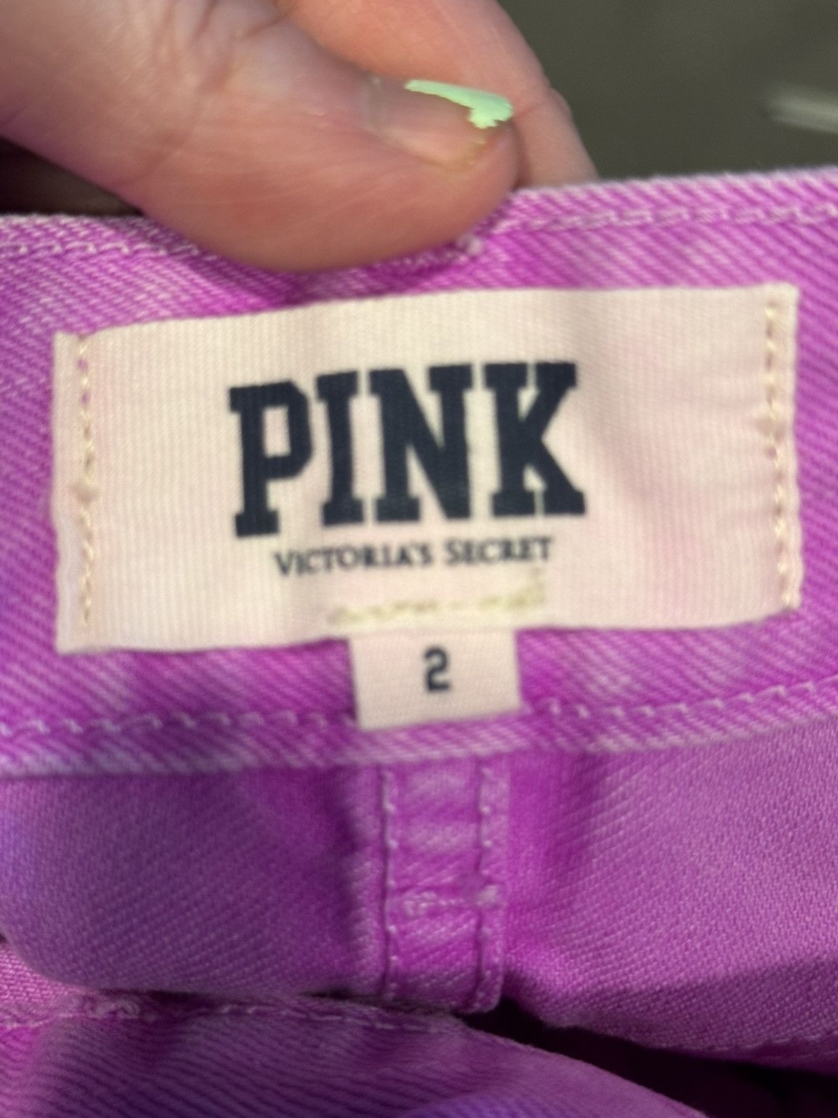 Victoria's Secret PINK Victoria’s Secret Neon Denim Shorts Size 2 Y2K Cut Off Size 26" / US 2 / IT 38 - 3 Thumbnail