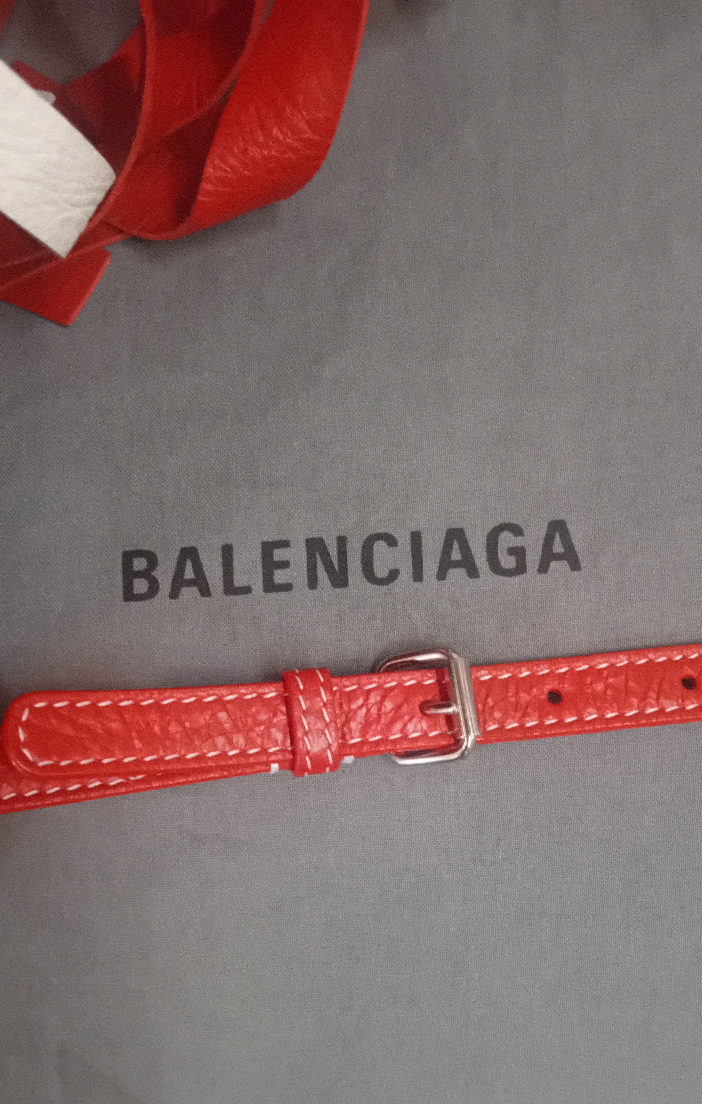 Balenciaga Balenciaga Bazar Bag SS2017 Red/White/Blue Fringe Demna Era Size ONE SIZE - 14 Thumbnail