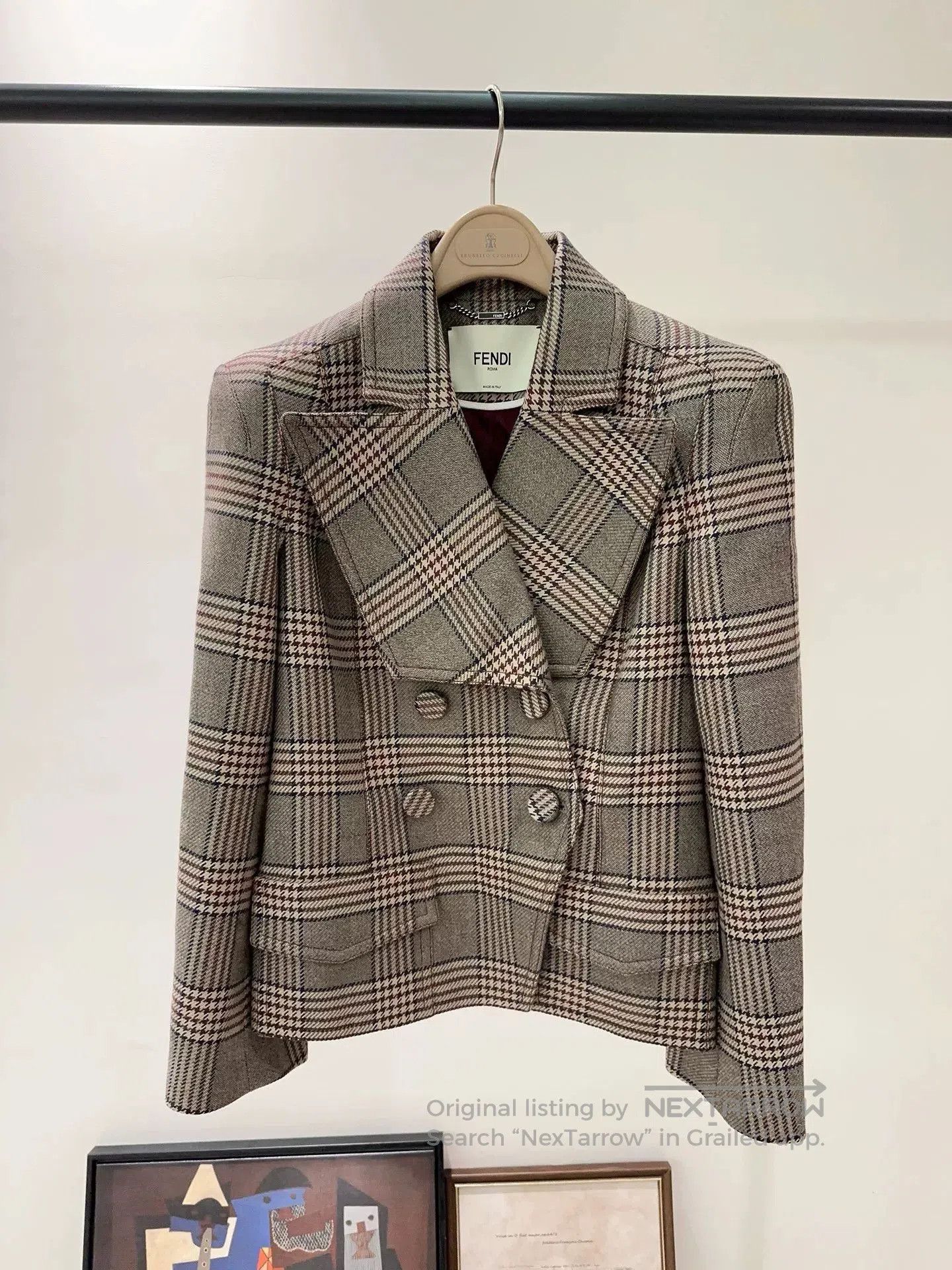 Fendi Fendi Vintage Plaid Blazer Coat. Size US M / EU 48-50 / 2 - 3 Thumbnail