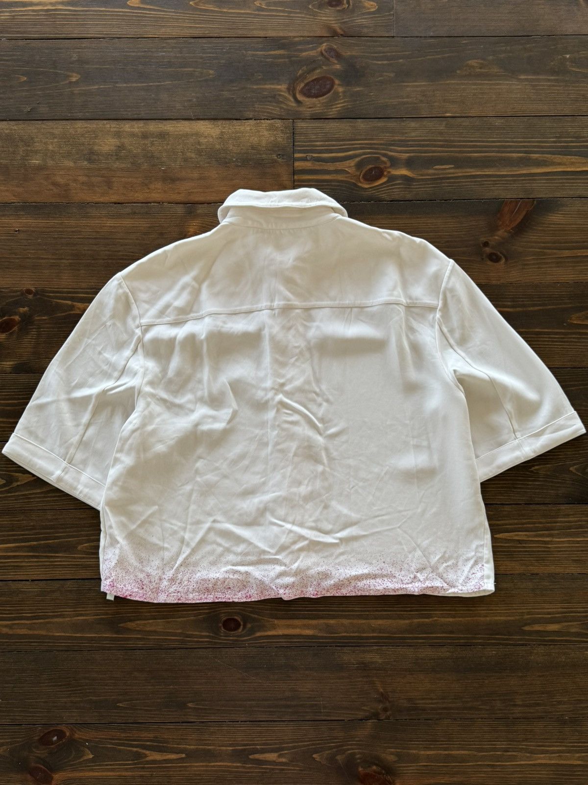 Off-White OFF White Glamour Design Cropped Button Up Shirt Size S / US 4 / IT 40 - 8 Thumbnail