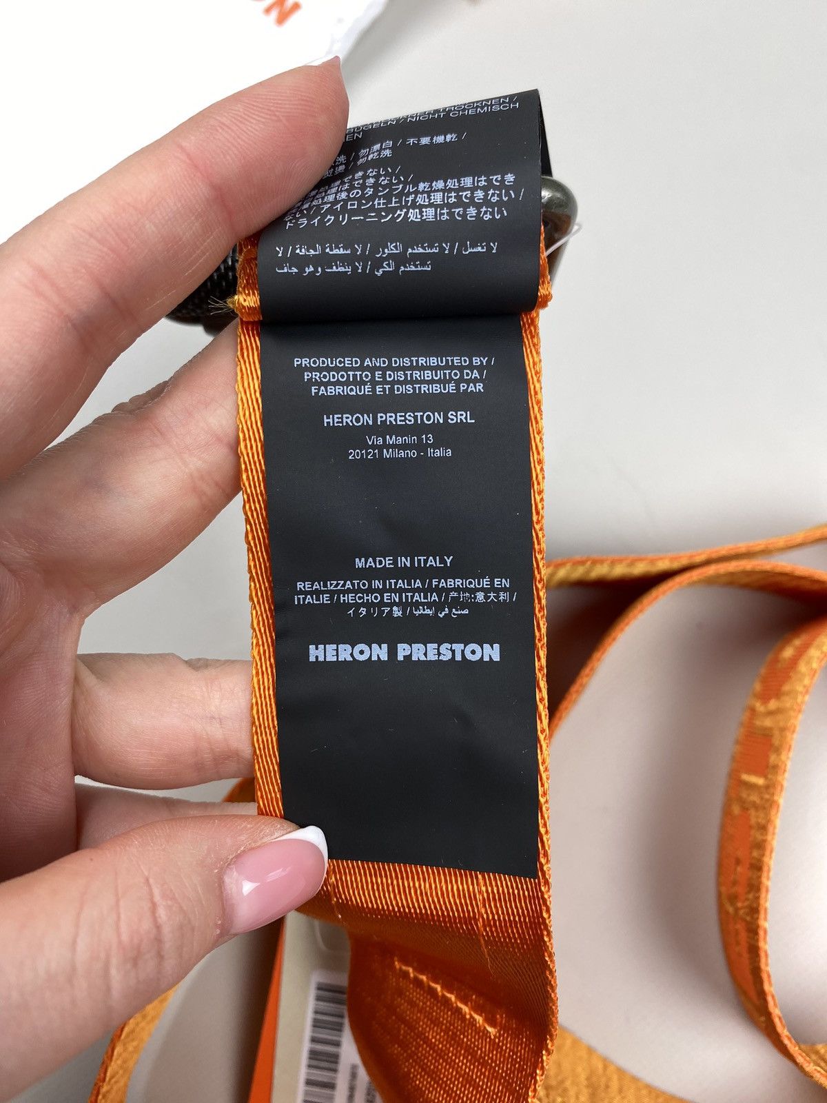 Heron Preston BNWT! Heron Preston KK Tape Belt Orange One Size Size ONE SIZE - 8 Thumbnail
