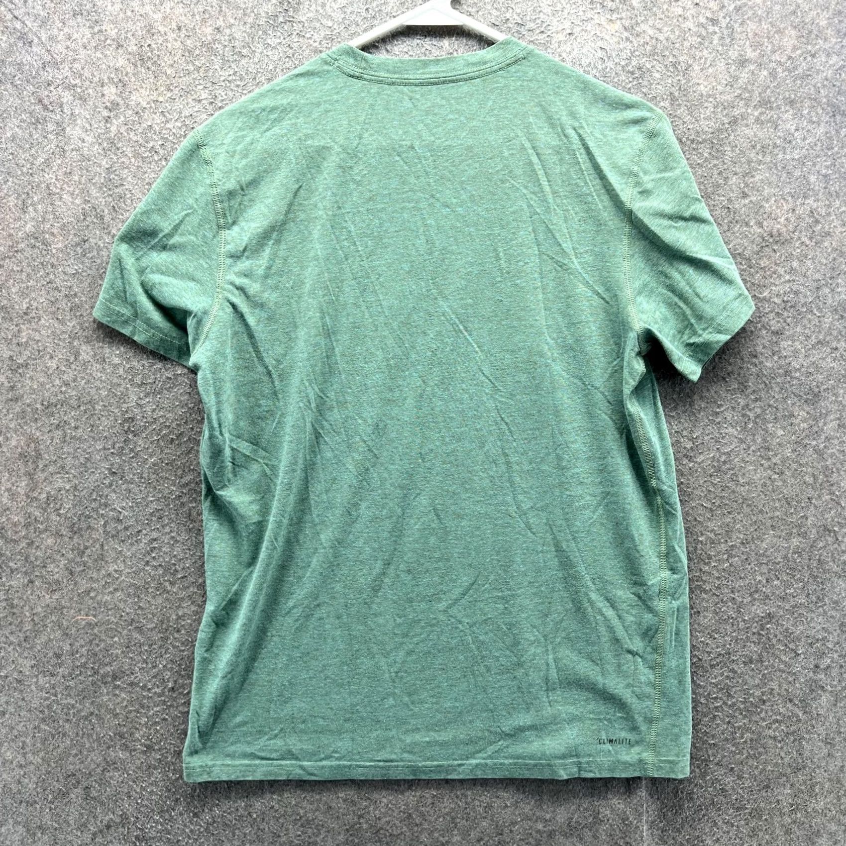 Adidas Adidas Climalite Shirt Mens M Green Tagless Athletic Training Tee Top Shirt Size US M / EU 48-50 / 2 - 2 Thumbnail