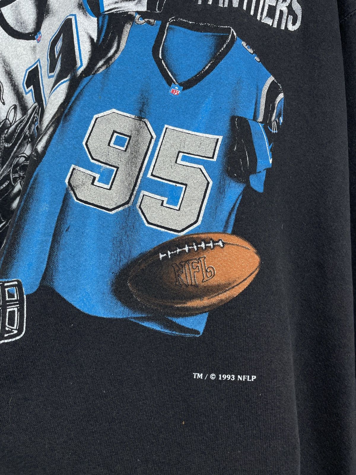 NFL × Vintage © 1993 NFLP Carolina Panthers Sweatshirt Size US XL / EU 56 / 4 - 8 Thumbnail
