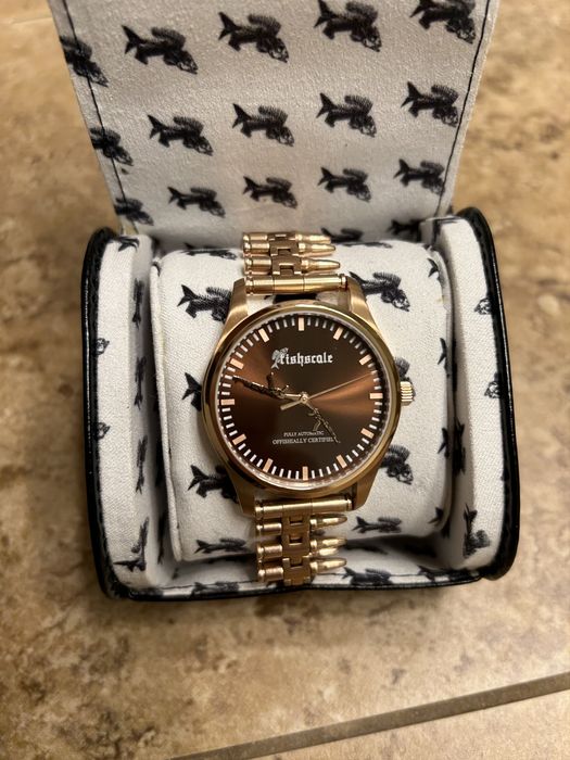 Designer fishingforscale/fishscale watch