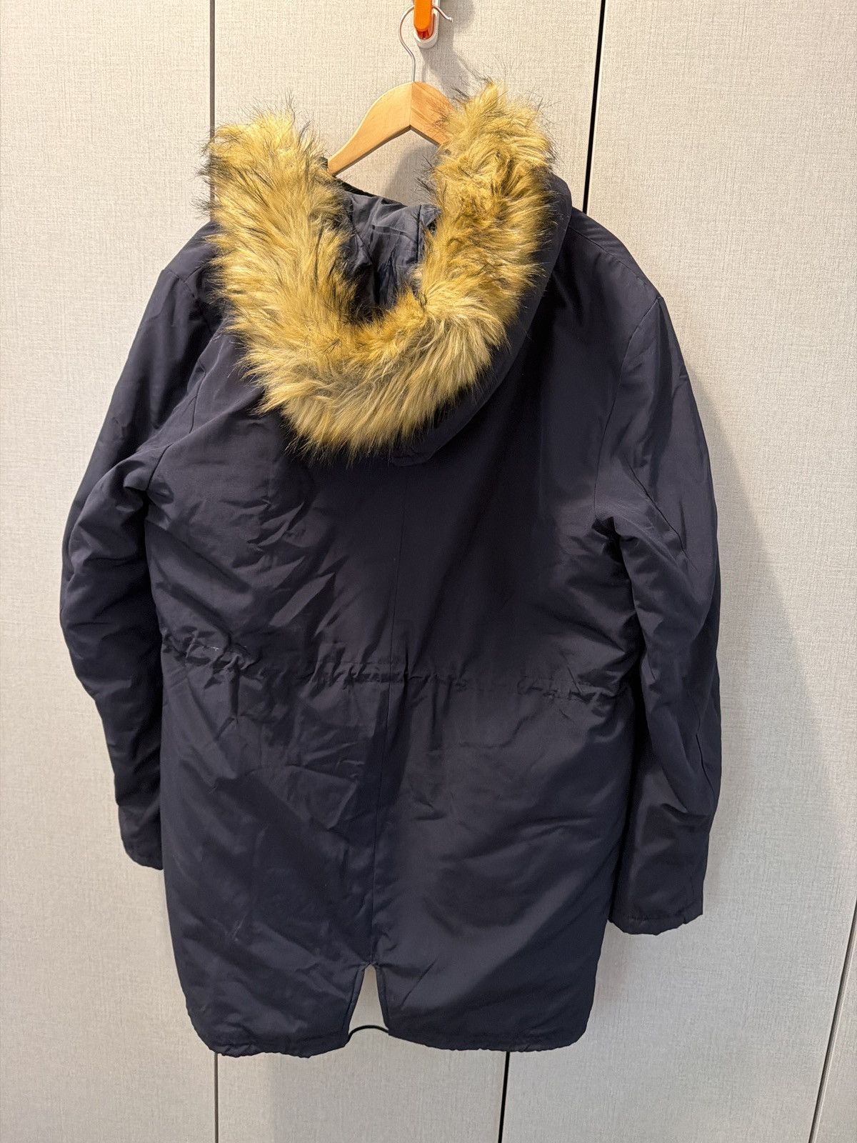 Zara ZARA Hooded Parka Jacket –Navy–Zip & Snap Front Size US L / EU 52-54 / 3 - 2 Thumbnail