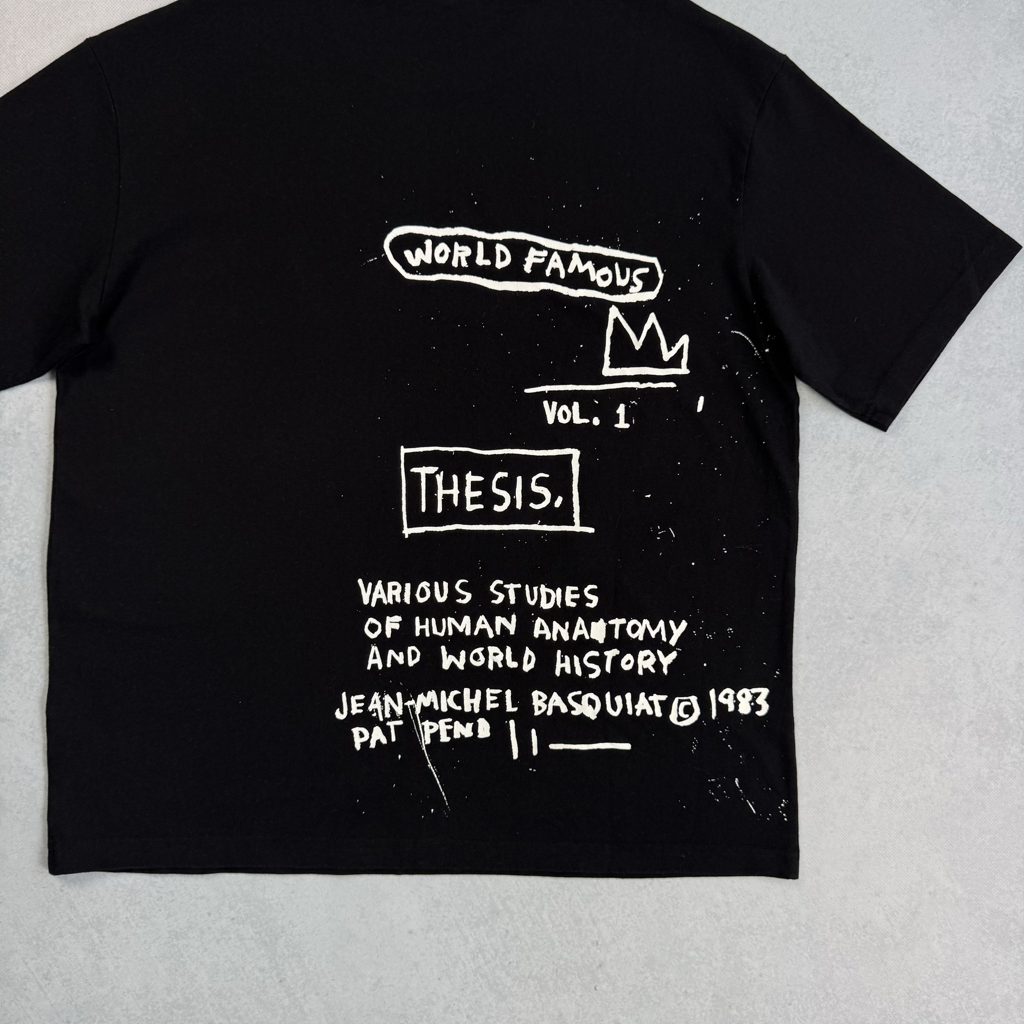 H&M × Jean-Michel Basquiat × Who Decides War WHO DECIDES WAR x BASQUIAT x H&M RELAXED FIT THESIS T-SHIRT Size US L / EU 52-54 / 3 - 6 Thumbnail