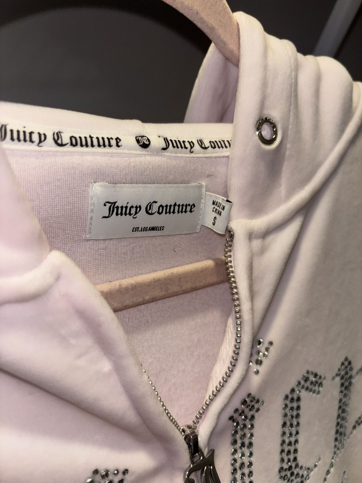 Juicy Couture light pink Juicy Couture OG Big Bling velour Size S / US 4 / IT 40 - 2 Thumbnail