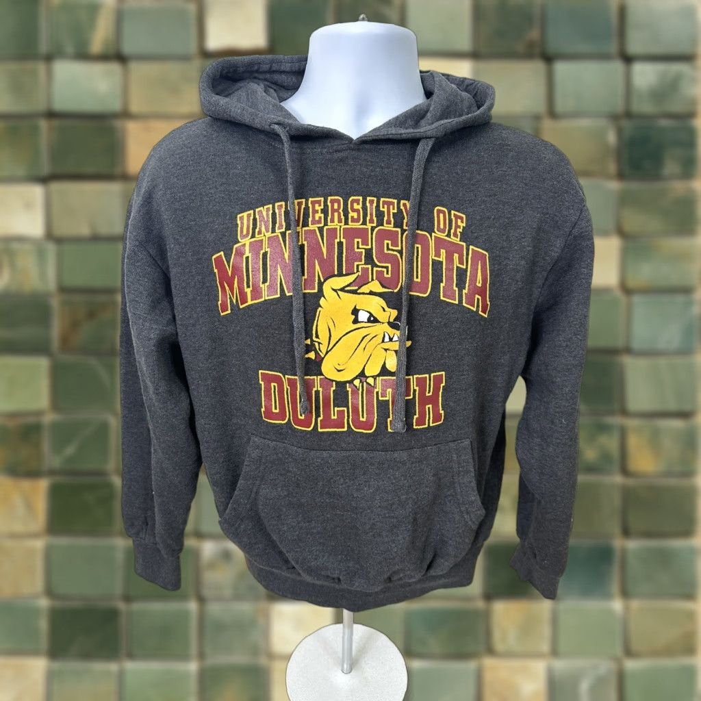 Vintage VINTAGE University of Minnesota Duluth Sweatshirt Mens Adult Small Gray Hoodie UMD Bulldogs Size US S / EU 44-46 / 1 - 1 Thumbnail