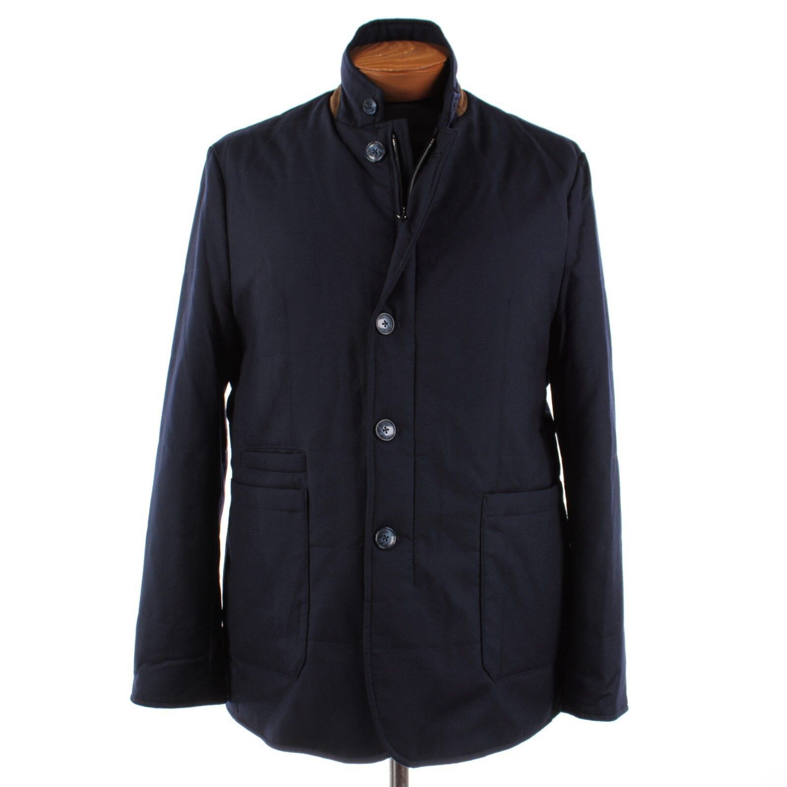 Zanella Zanella Coat Size XL US In Blue Wool Size US XL / EU 56 / 4 - 1 Thumbnail