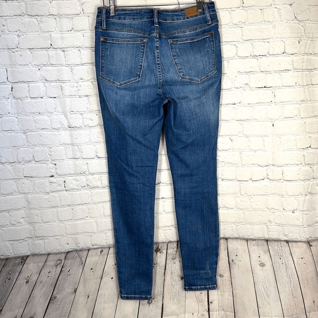 Vintage Judy Blue Jeans Women Skinny High Waist 88233 7 Juniors Blue Lemon Patch Style 88233 Boys Girls Size 28" / US 6 / IT 42 - 7 Thumbnail