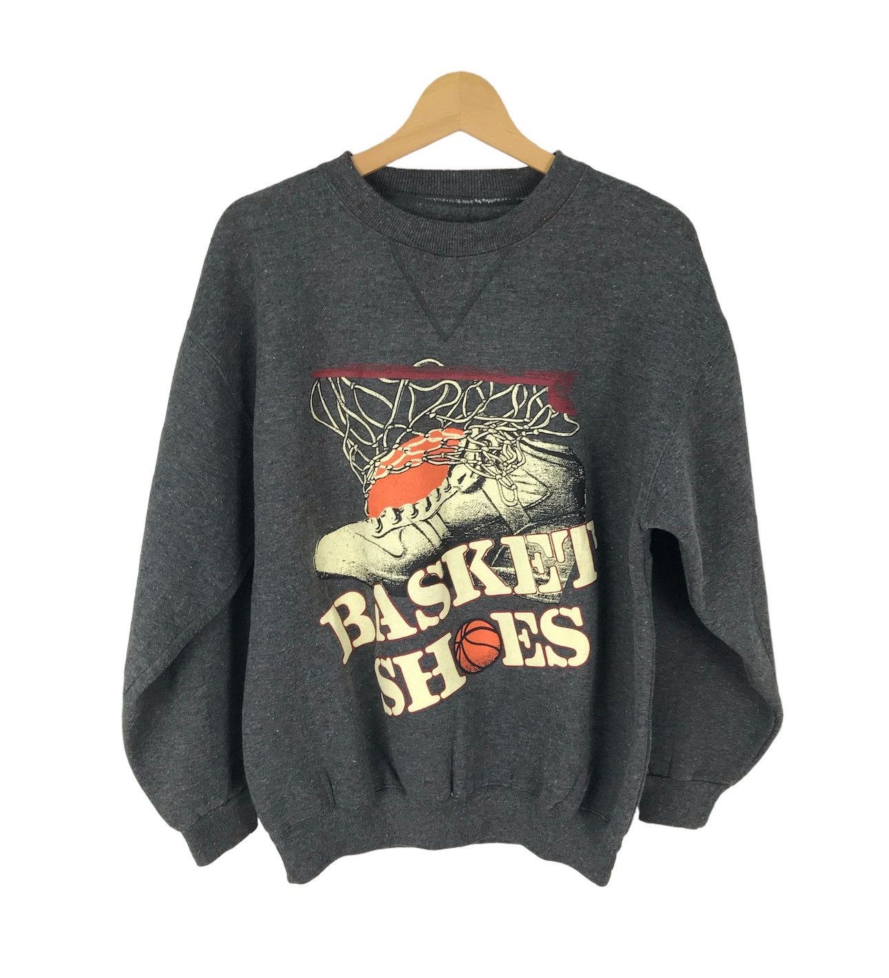 Pro Player Vintage BASKET SHOES Big Logo Sweatshirt Size US M / EU 48-50 / 2 - 1 Thumbnail