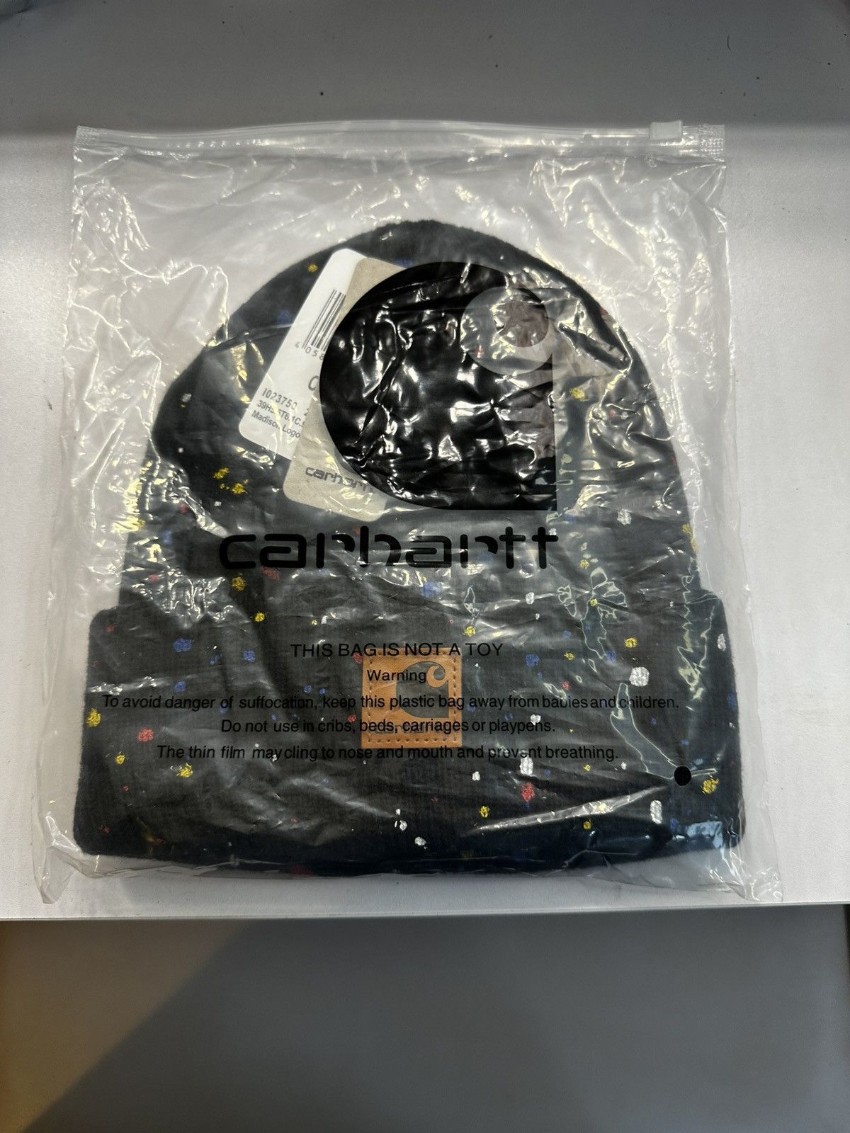 Carhartt CUSTOM brand new Carhartt beanie w/ paint splattered in bag Size ONE SIZE - 3 Thumbnail
